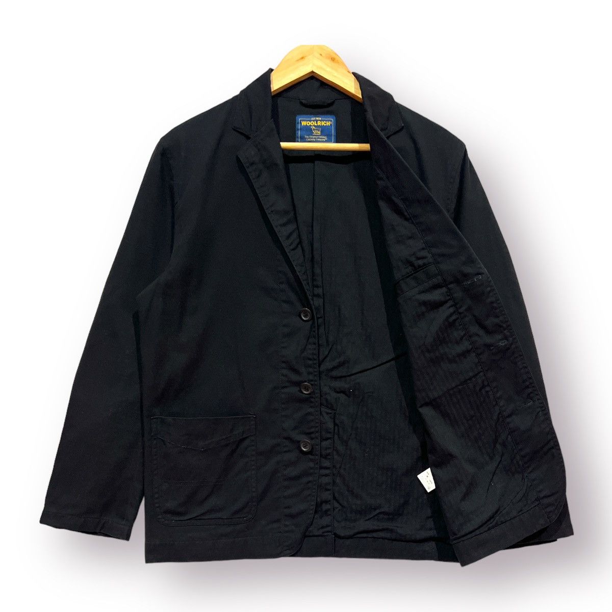 Japanese Brand 🔥 Woolrich black Ripstop blazer jacket Size US S / EU 44-46 / 1 - 7 Thumbnail