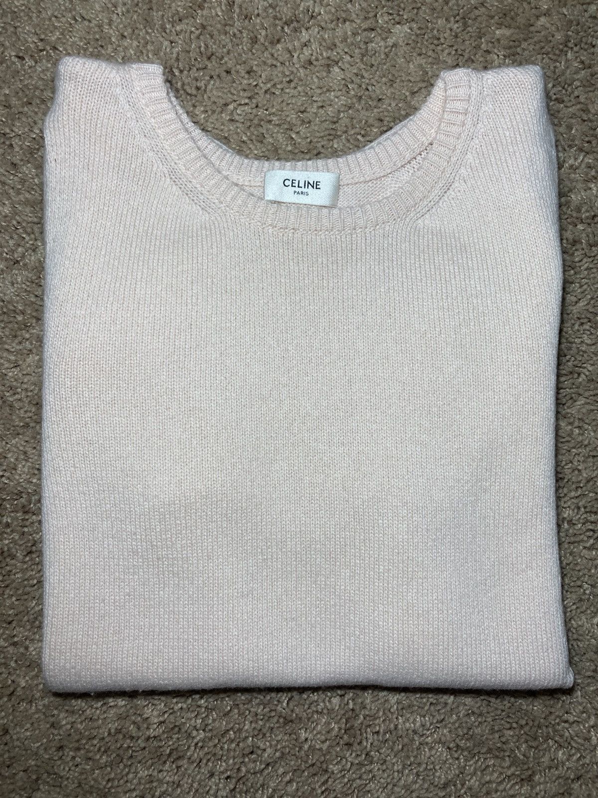 Celine SS21 Celine Cashmere Horse Knit Top 2021 Hedi Slimane Pastel Size US M / EU 48-50 / 2 - 1 Thumbnail