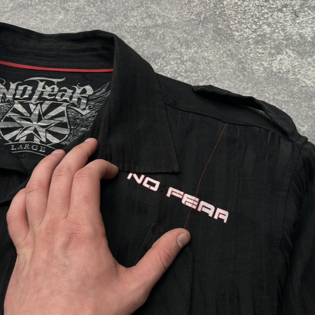 No Fear Vintage No Fear small logo avantgarde y2k button shirt Size US L / EU 52-54 / 3 - 8 Thumbnail