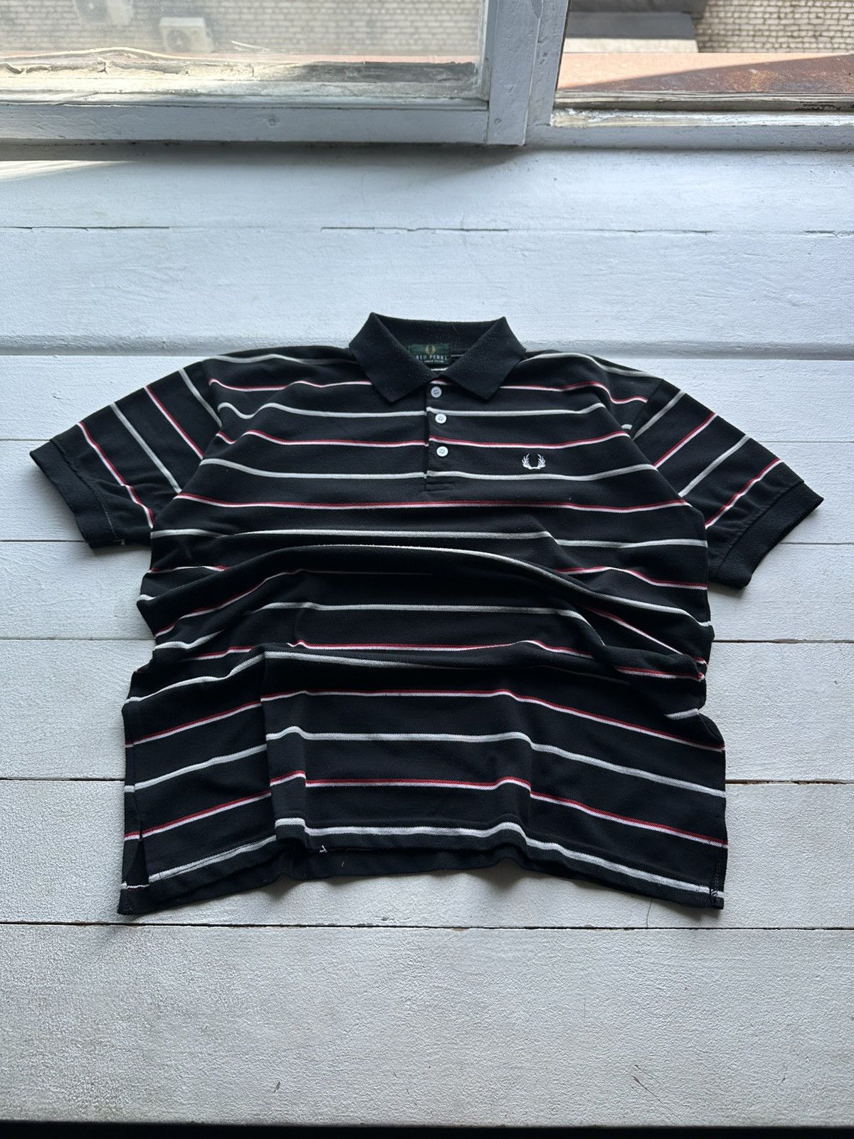 Fred Perry VNTG🚨 FRED PERRY POLO WITH LOGO Y2K RARE CASUALS Size US L / EU 52-54 / 3 - 1 Thumbnail