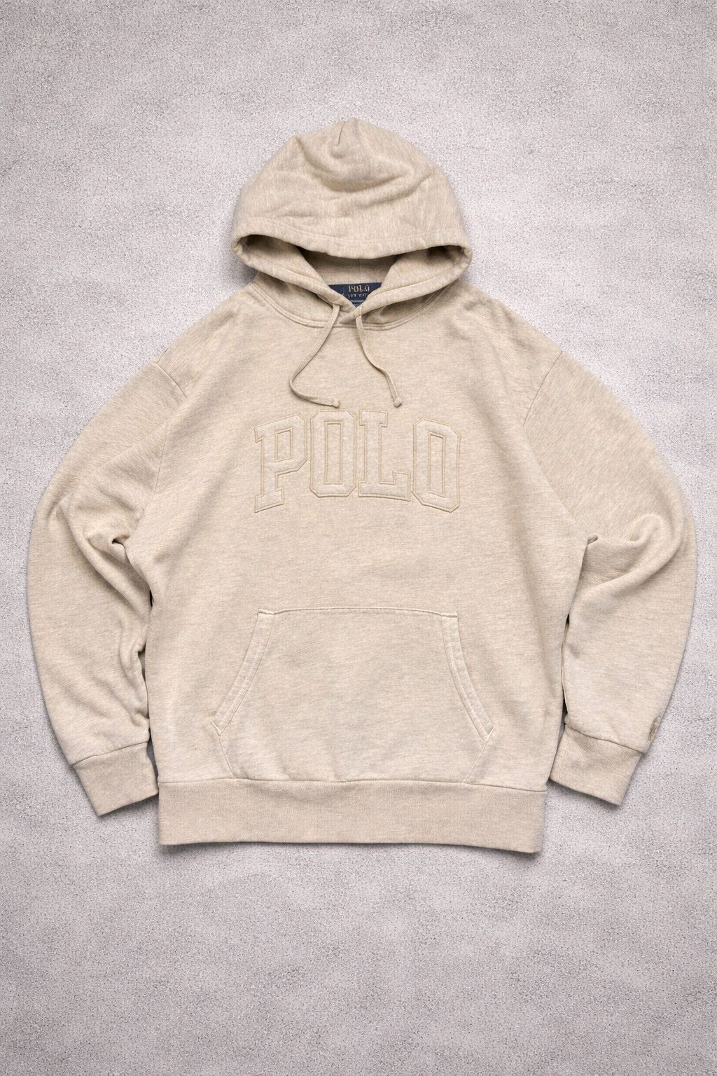 Polo Ralph Lauren Vintage Polo Ralph Lauren Hoodie (Beige / Tonal Logo) Size US M / EU 48-50 / 2 - 1 Thumbnail