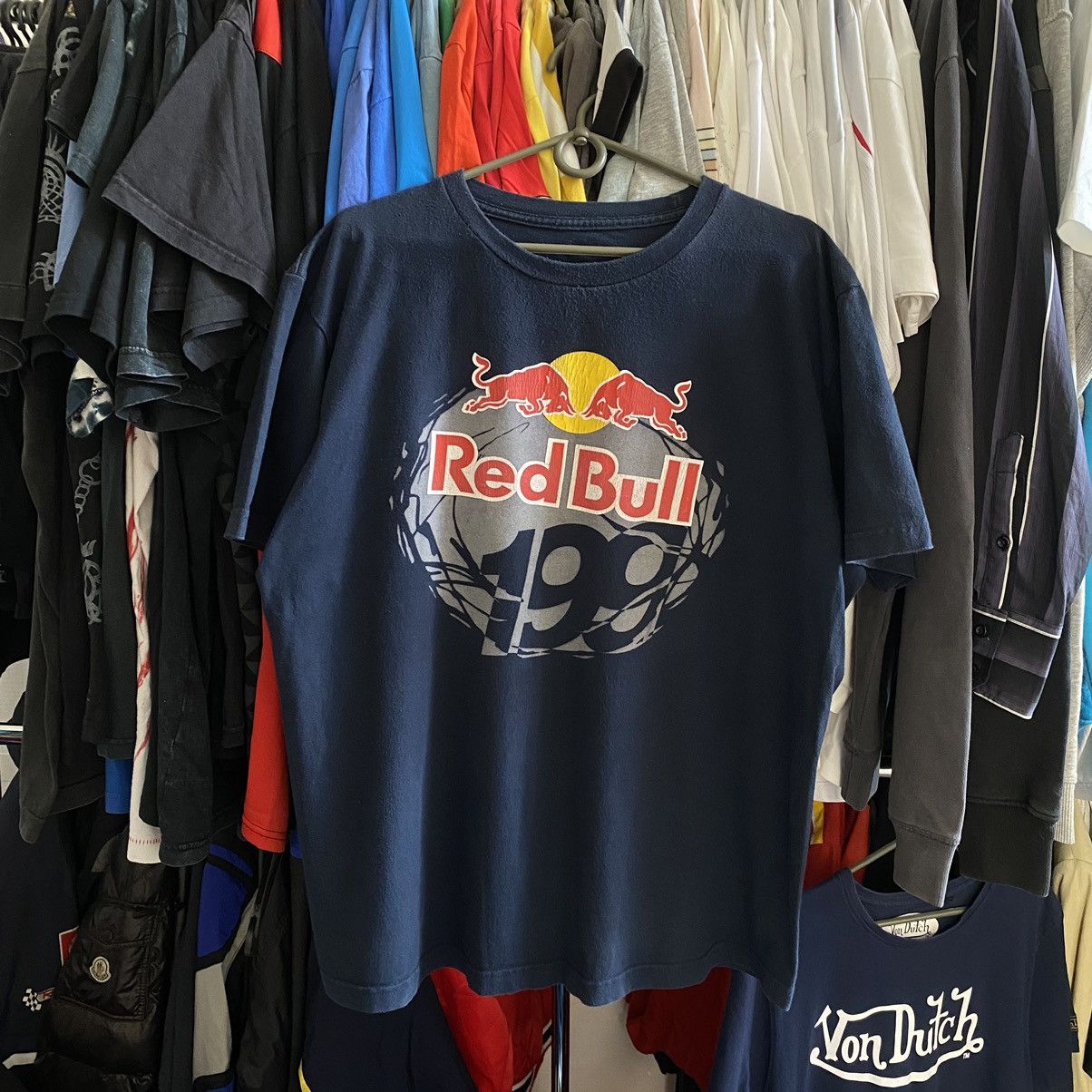 Fox Racing × Red Bull × Vintage Vintage Red Bull x Fox Racing Big Graphic logo 1998 tee Size US L / EU 52-54 / 3 - 1 Thumbnail