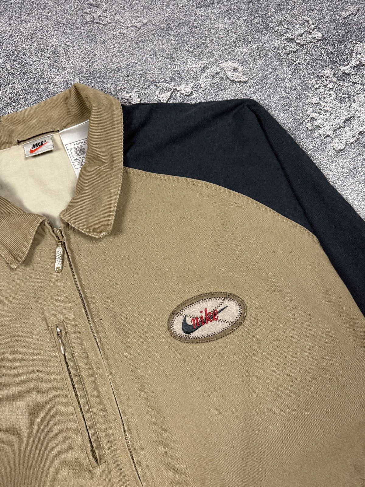 Nike × Vintage 90s Nike Vintage Oversize Bomber Denim Jacket Size US XL / EU 56 / 4 - 3 Thumbnail