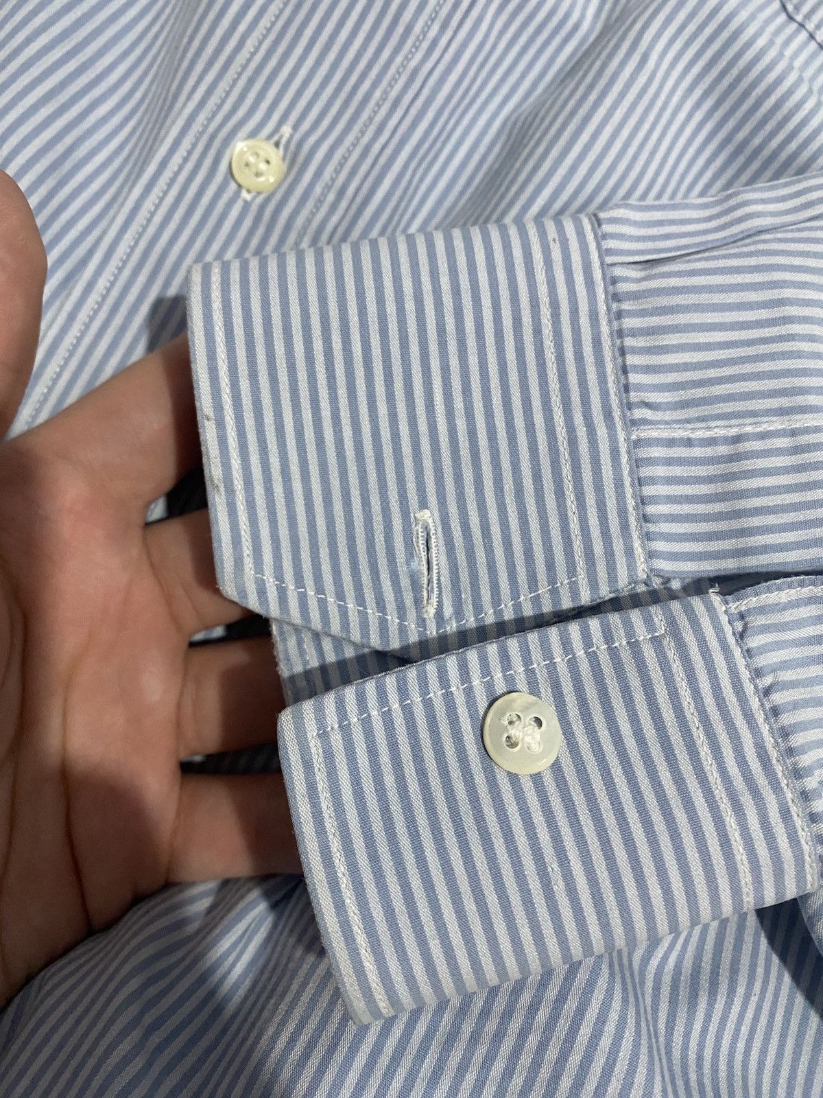 Christian Dior Monsieur Vintage Christian Dior monsieur stripped shirt button up Size US XL / EU 56 / 4 - 12 Thumbnail