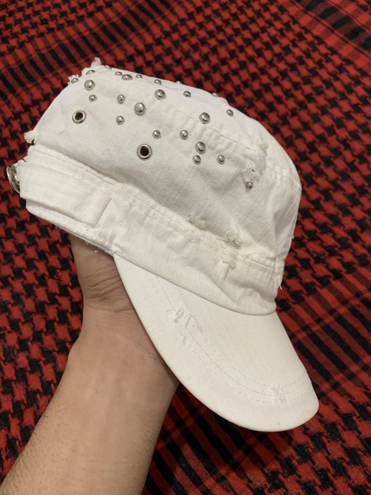 Japanese Brand Undefined Japanese Commando Hat Studded Punk Y2k Rock Style Size ONE SIZE - 4 Thumbnail