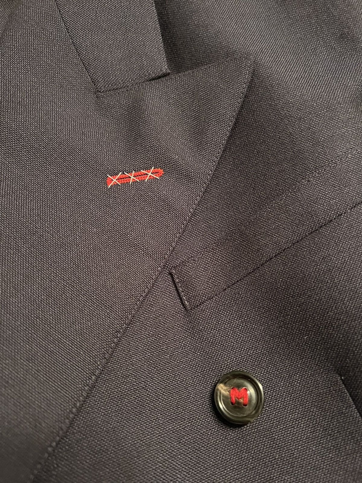 Maison Margiela NEW Sartorial Line Navy Mohair Wool Blazer Jacket Stitch Size 42R - 10 Thumbnail