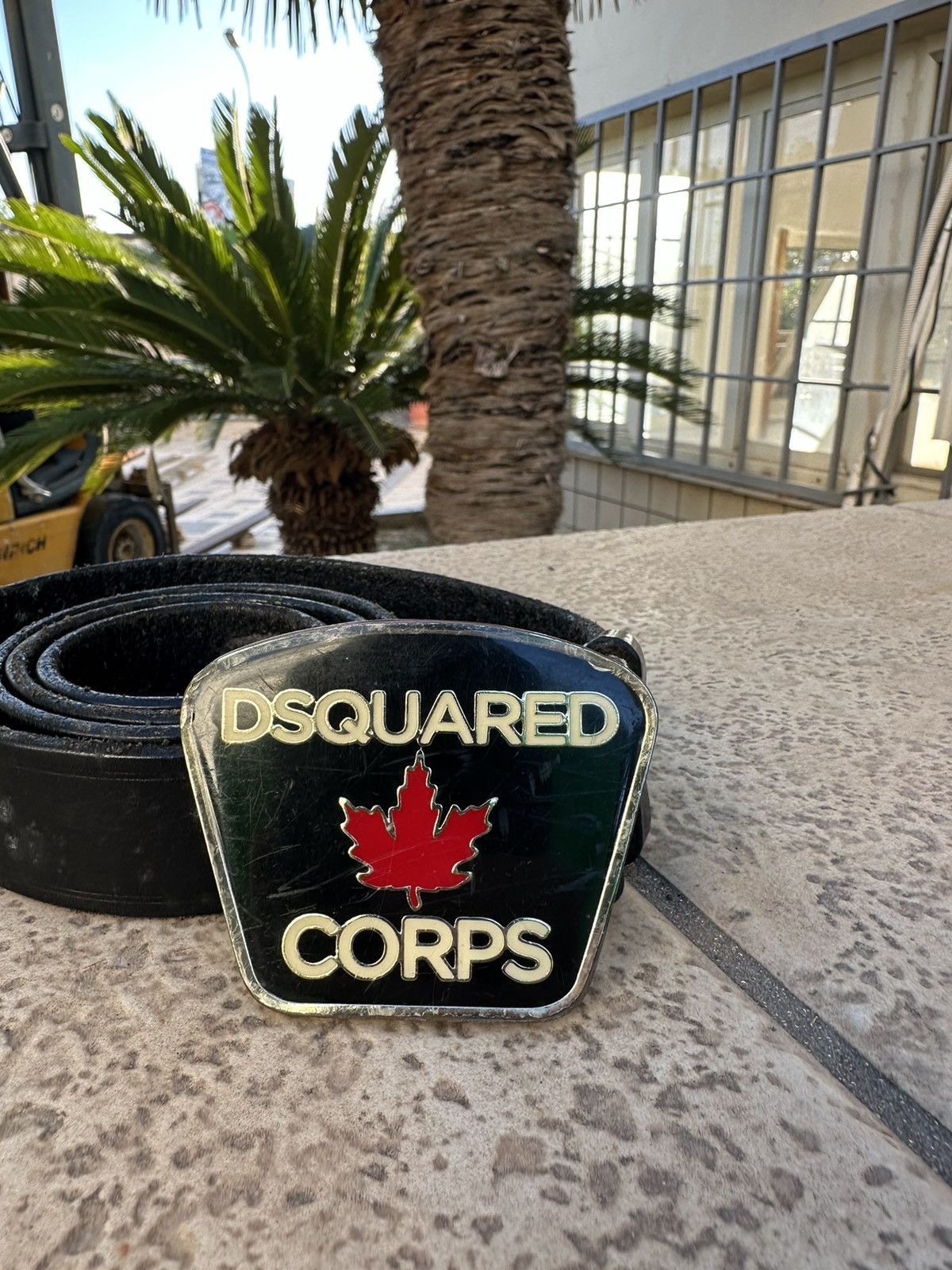 Dsquared2 Dsquared Corps Leather Black Belt Size ONE SIZE - 2 Thumbnail