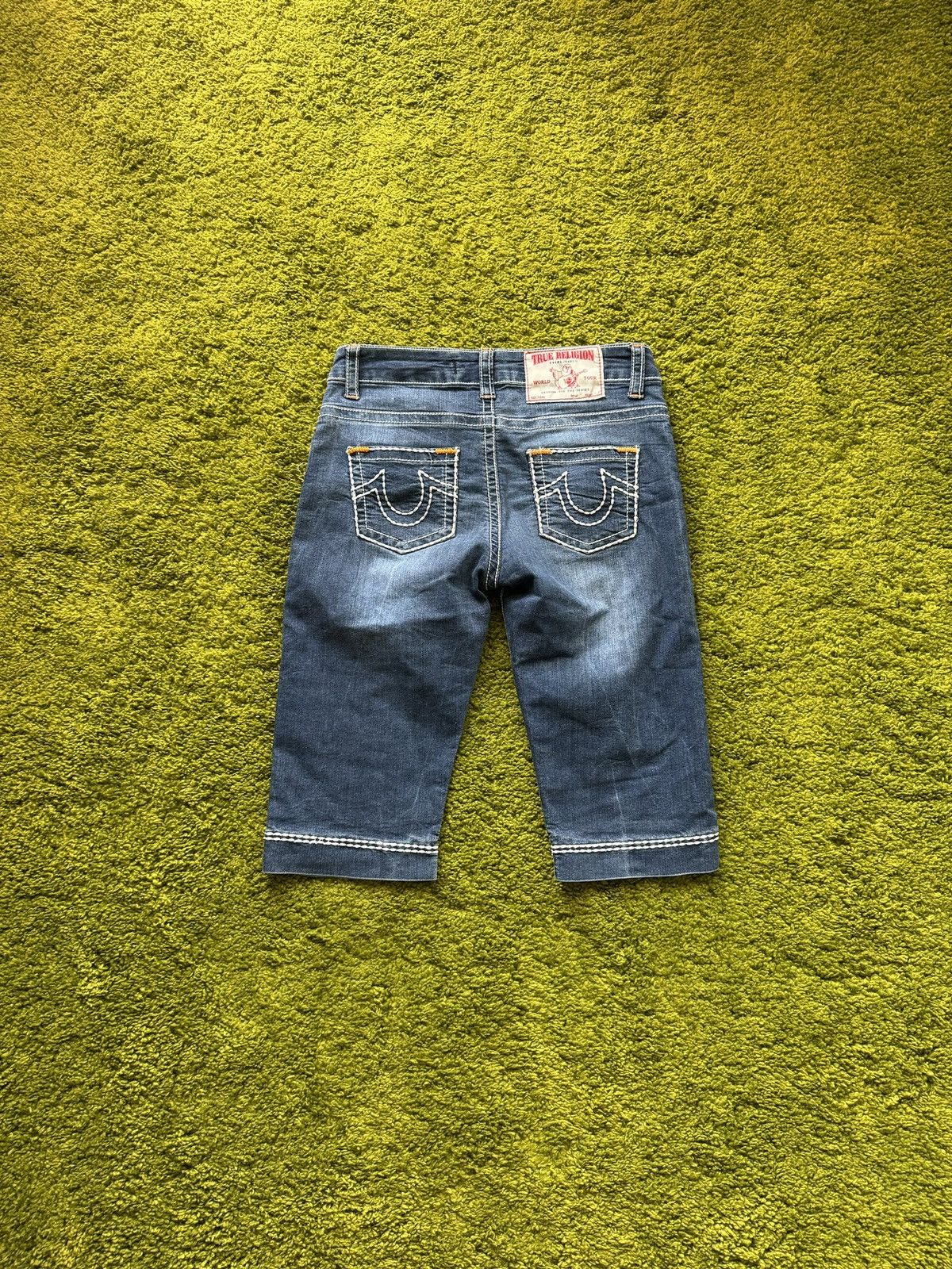 True Religion × Vintage 🇺🇸 True Religion Y2K vintage made in USA capri shorts Size 29" - 1 Thumbnail