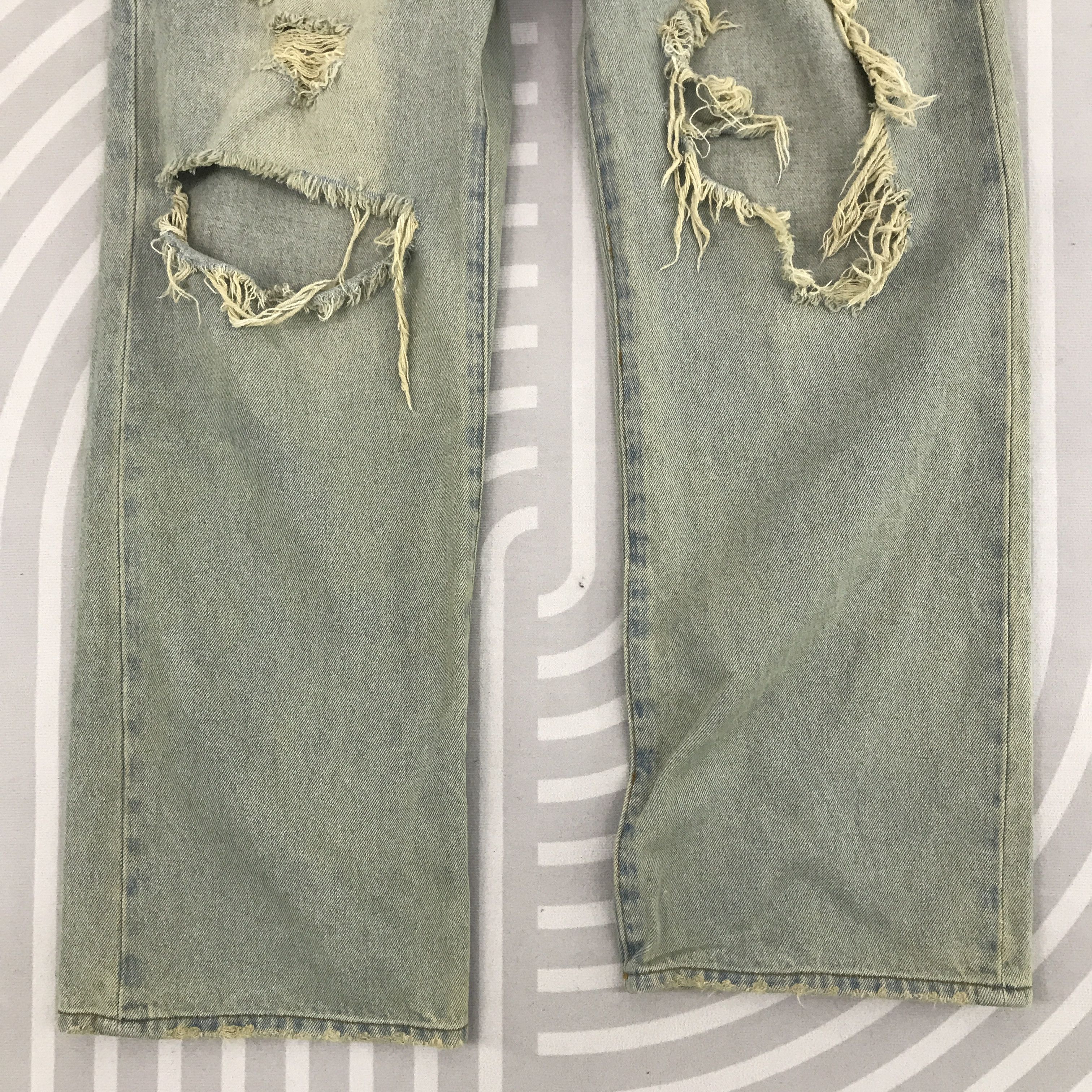 Japanese Brand × Vintage Vtg Rusty Denim Japanese brand Distressed Baggy jeans Size US 29 - 3 Thumbnail