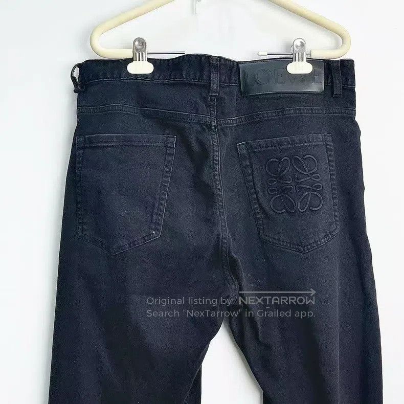 Loewe Loewe Black Stretchable Casual Denim Pants Size 37" - 6 Thumbnail