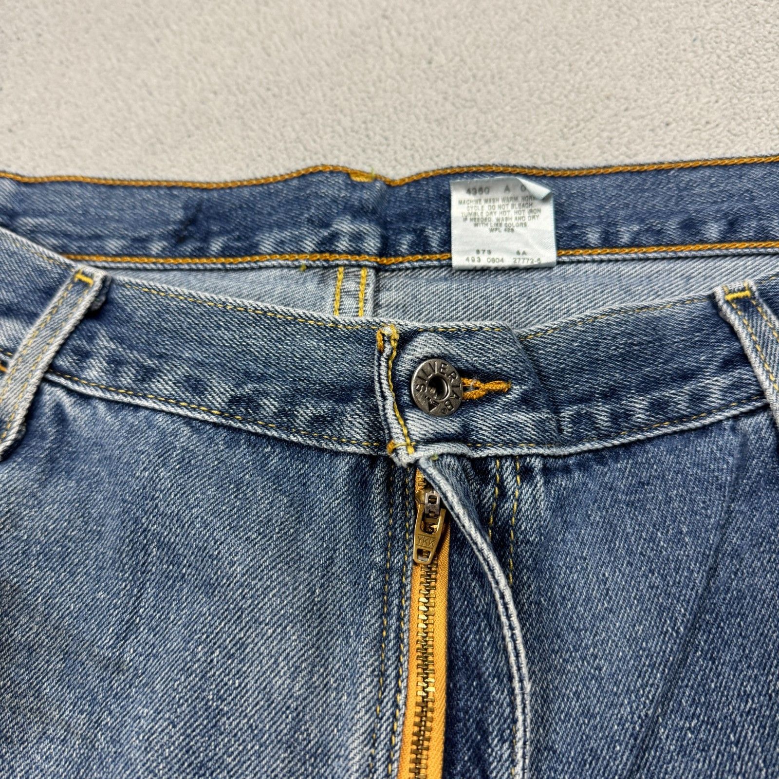 Levi's VTG Levi's SilverTab Low Loose Baggy Faded Stained W38 L32 Size US 38 / EU 54 - 10 Thumbnail
