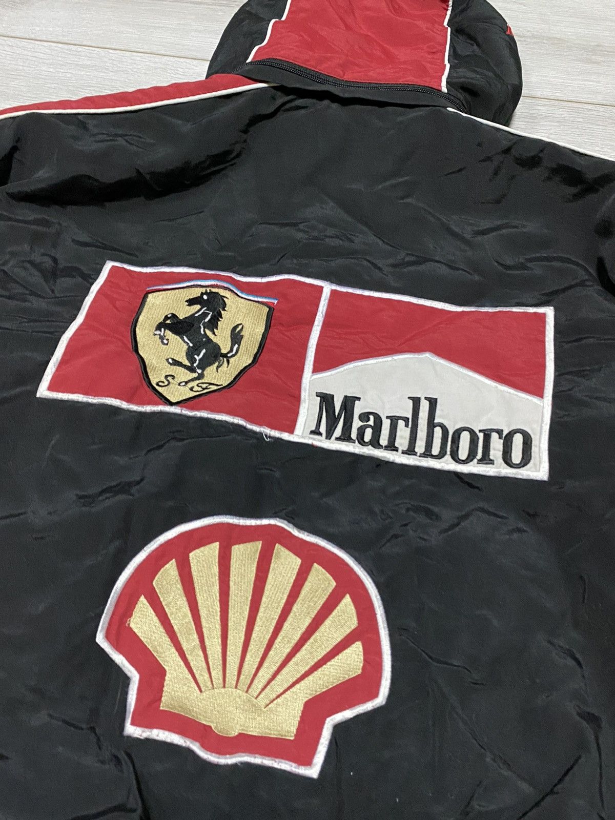 Marlboro Marlboro Ferrari vintage racing bomber shell jacket Size US XL / EU 56 / 4 - 14 Thumbnail