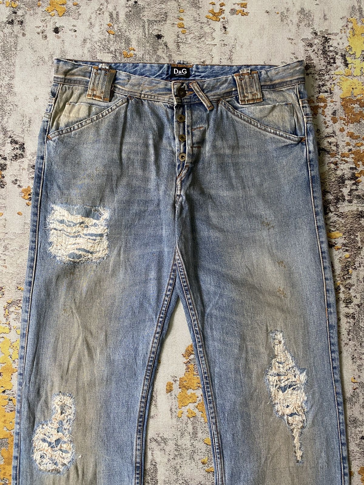 Dolce & Gabbana Dolce & Gabbana Distressed Rusty Denim Size US 34 / EU 50 - 5 Thumbnail