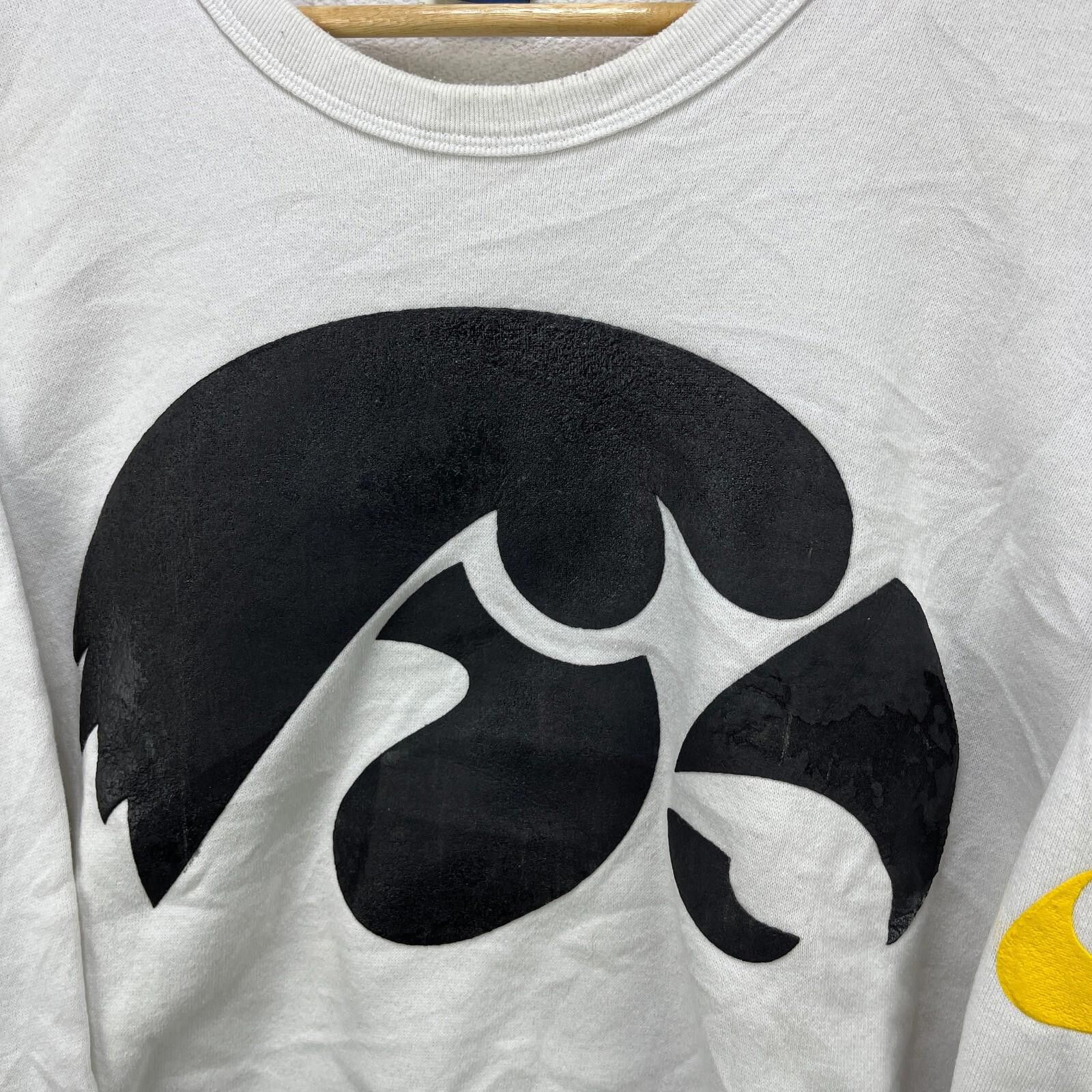 Nike Vintage 80s Nike Iowa Hawkeyes Sweatshirt Large Rare Size ONE SIZE - 5 Thumbnail