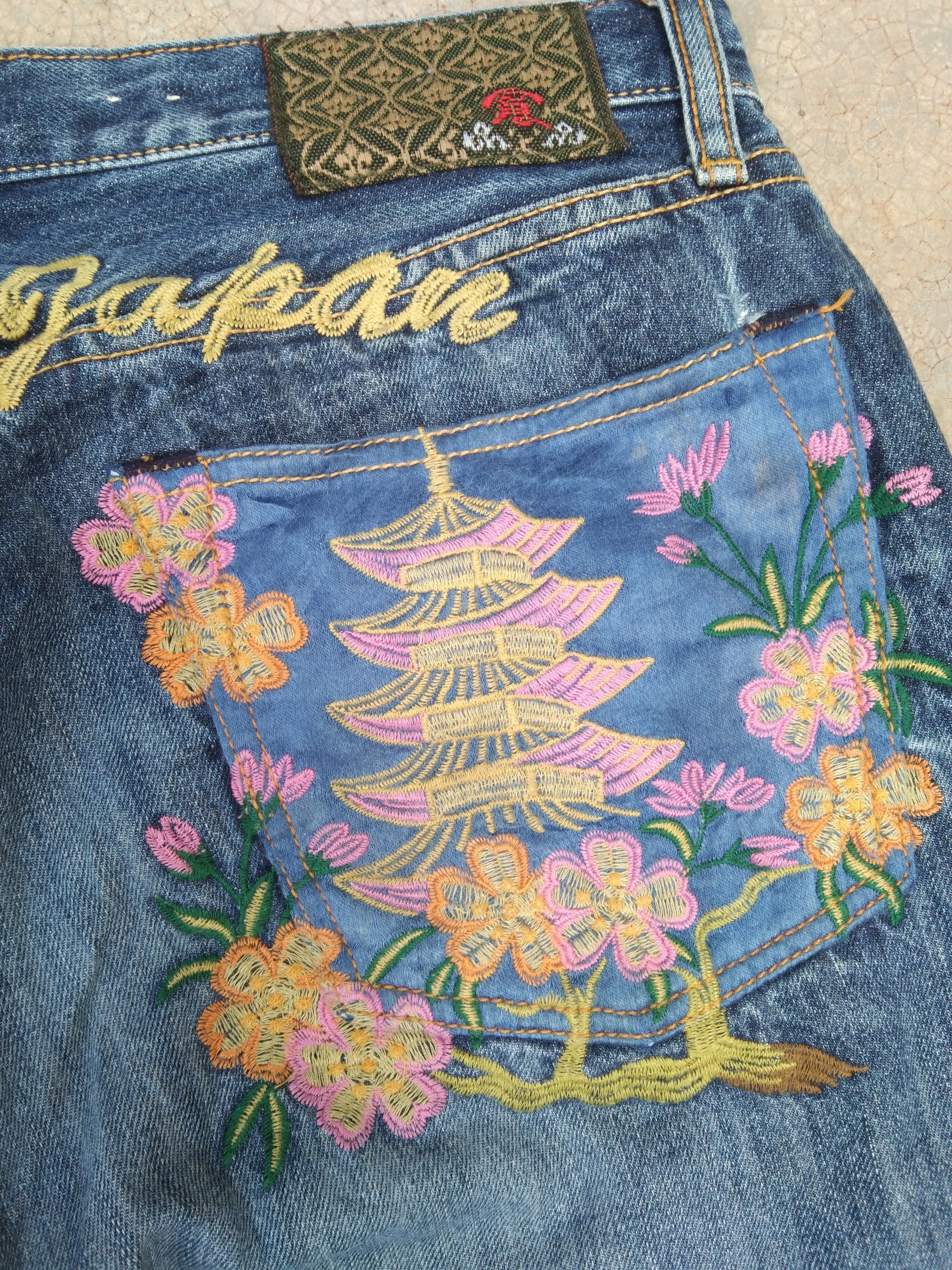 Japanese Brand × Vintage Vintage Eternal Japanese Brand Jeans Embroidered 32x32 Size US 32 / EU 48 - 4 Thumbnail