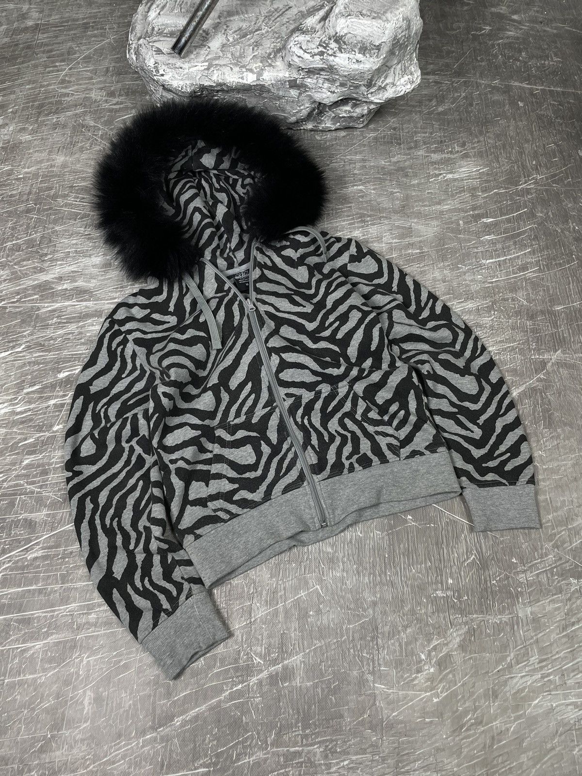 Hysteric Glamour × If Six Was Nine × Ne-Net Vintage Y2K Animal Pattern Fur Zip Hoodie Japanese Punk Vibe Size US M / EU 48-50 / 2 - 3 Thumbnail