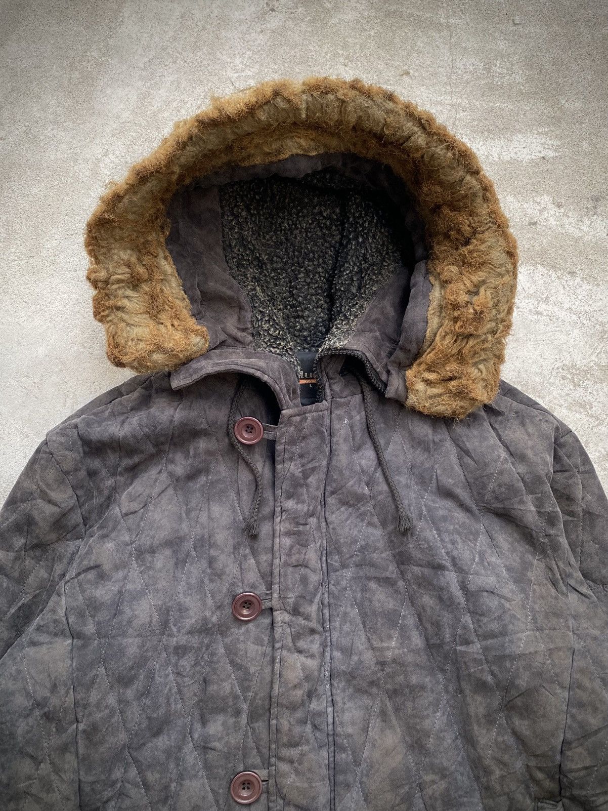 Japanese Brand JAPANESE BRAND BLUE5 TOKYO JAPAN FUR FADED JACKET Size US L / EU 52-54 / 3 - 4 Thumbnail