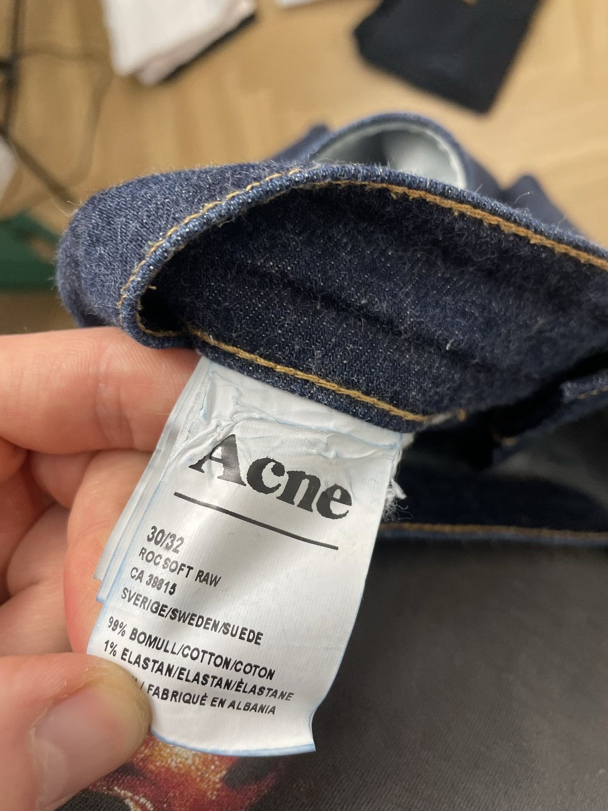 Acne Studios Acne Studios Roc Soft Raw Denim Pant Streetwear Jeans Rare Size US 30 / EU 46 - 4 Thumbnail