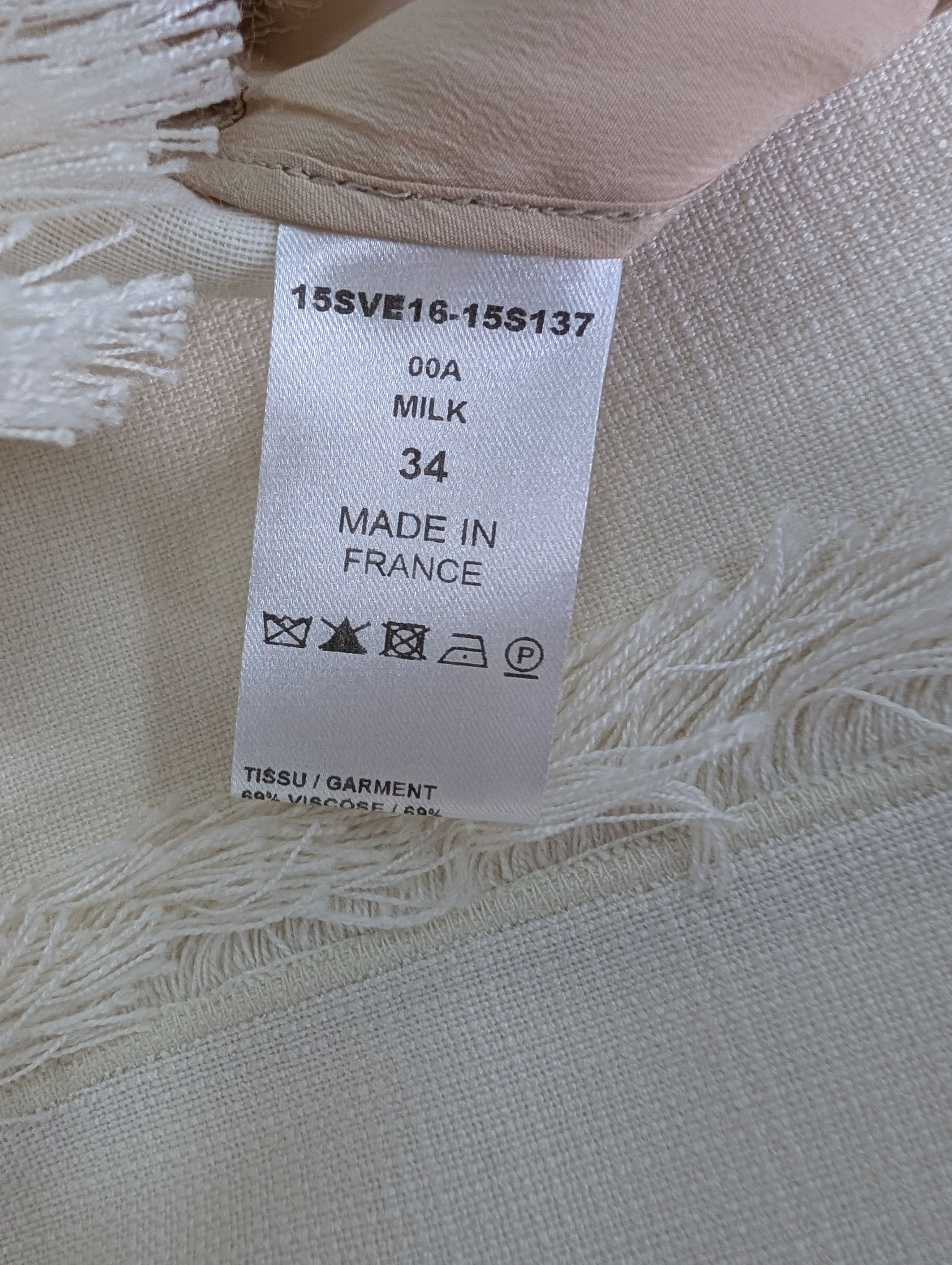 Chloe Chloe White Frayed Short Jacket Size XS / US 0-2 / IT 36-38 - 6 Thumbnail