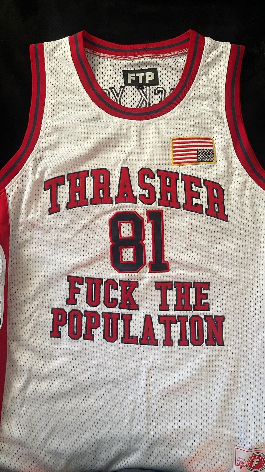 FTP Thrasher Championship Jersey White