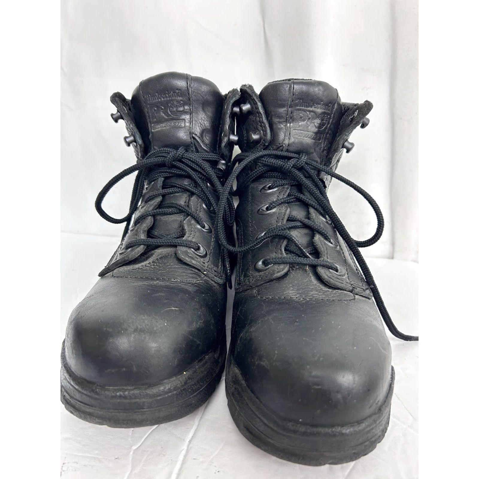Timberland Timberland PRO Titan Alloy Safety Toe 72399 Work Boots Women 8M Black Leather Wide Calf Slip Resistant Steel Toe Size US 6 / IT 36 - 4 Thumbnail