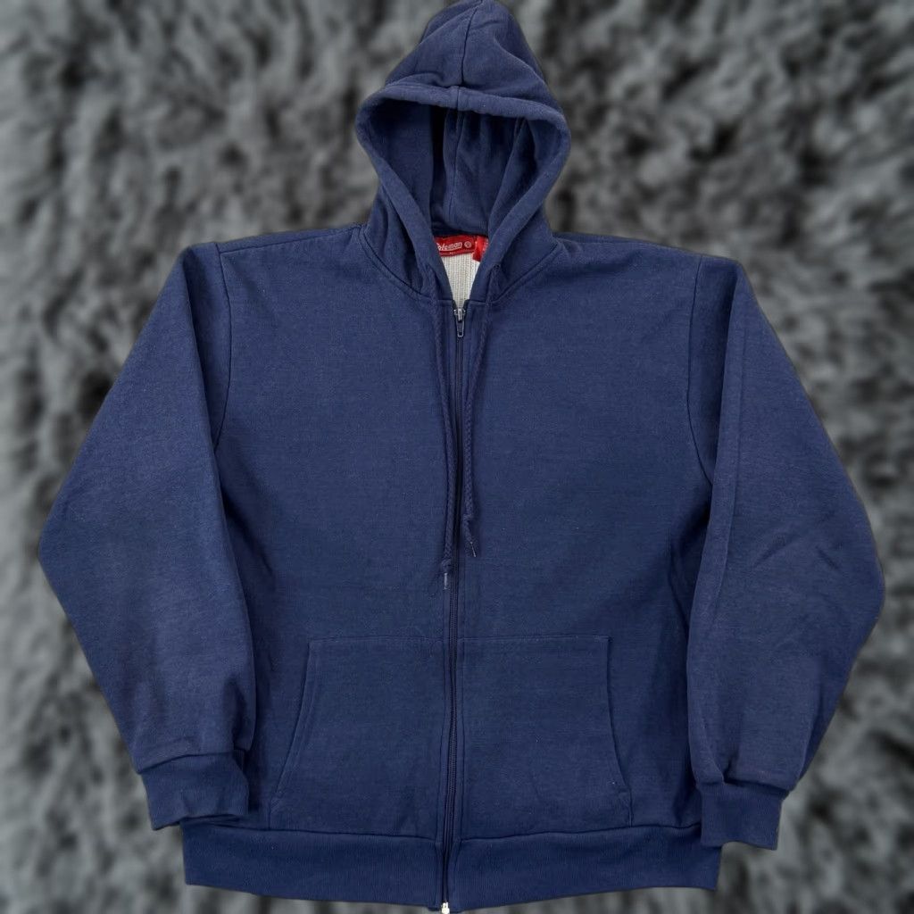 Vintage VINTAGE Coleman Hoodie Mens Medium Blue Zip Up Thermal Lined 90s Sweatshirt Size US L / EU 52-54 / 3 - 1 Thumbnail
