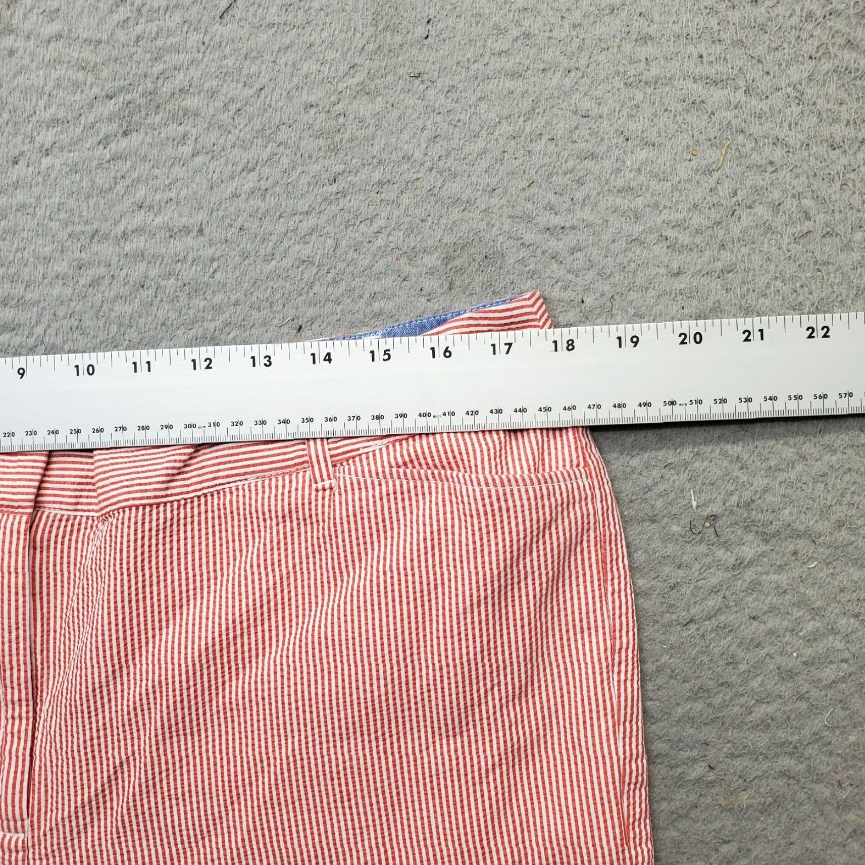 Talbots Talbots Womens Size 14 Cropped Pants Multicolor Striped Seersucker Flat Front Casual Size 36" / US 14 / IT 50 - 6 Thumbnail