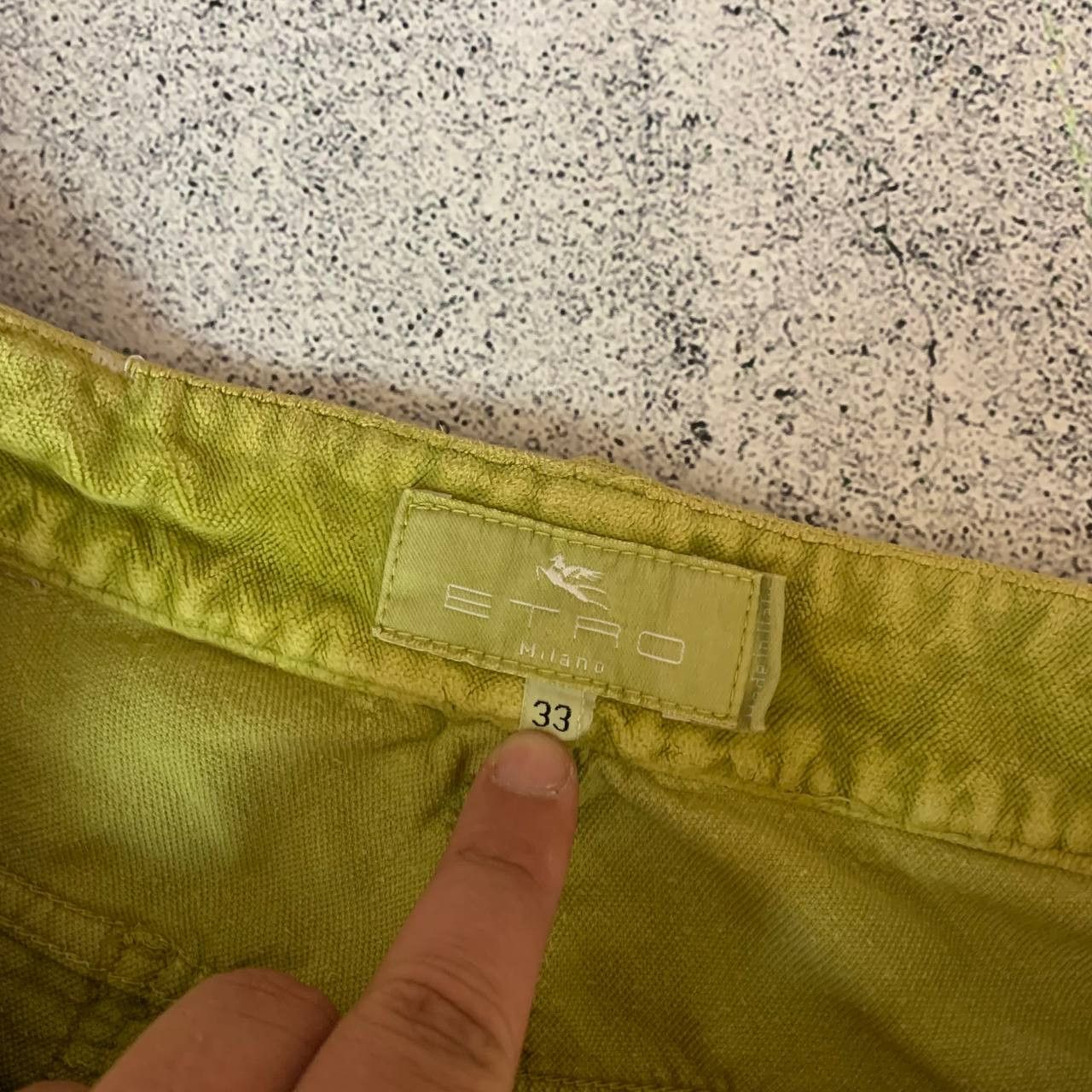 Etro Etro Corduroy Pants Men's Size 33 Green Cotton ` Size US 33 - 2 Thumbnail