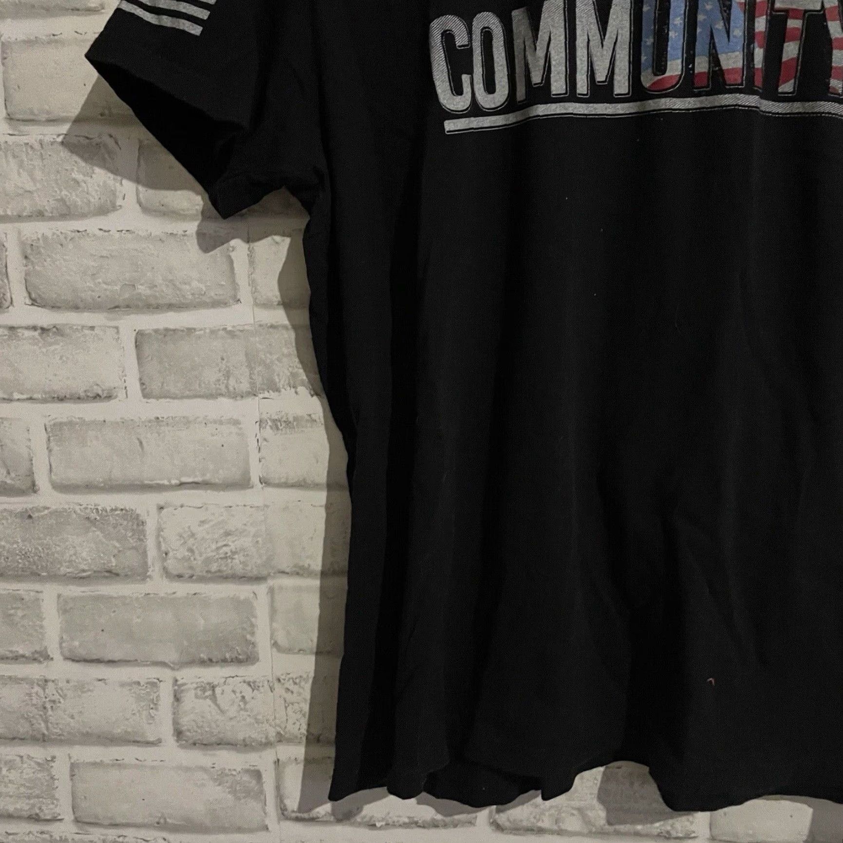 Vintage VINTAGE Grunt Style Graphic Tee 100% Cotton Womens 3XL Black Community Black T-Shirt Womens Size XXL / US 16-18 / IT 52-54 - 3 Thumbnail