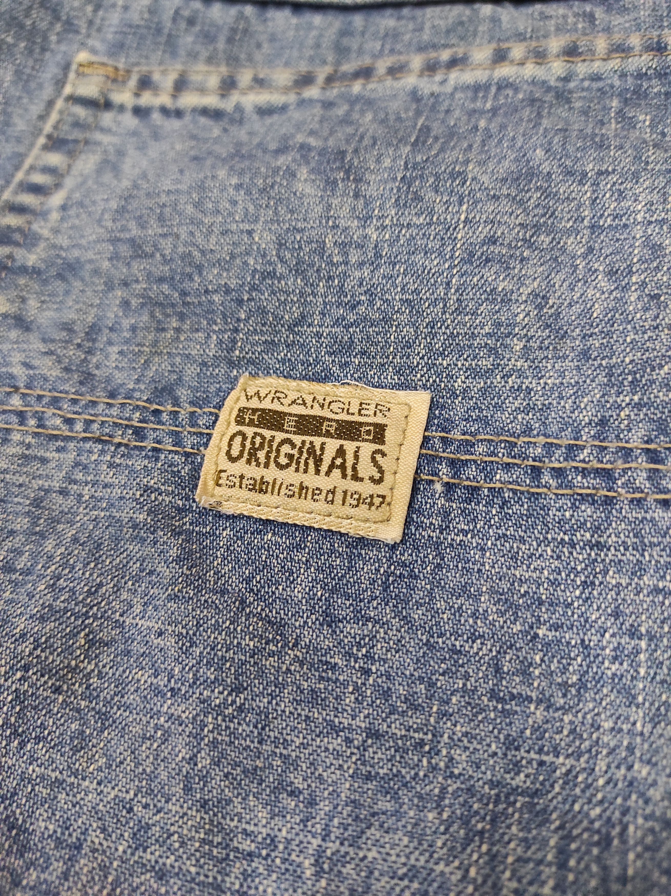 Vintage × Wrangler WRANGLER HERO VTG DENIM BAGGY SHORT PANTS Size US 44 / EU 60 - 3 Thumbnail