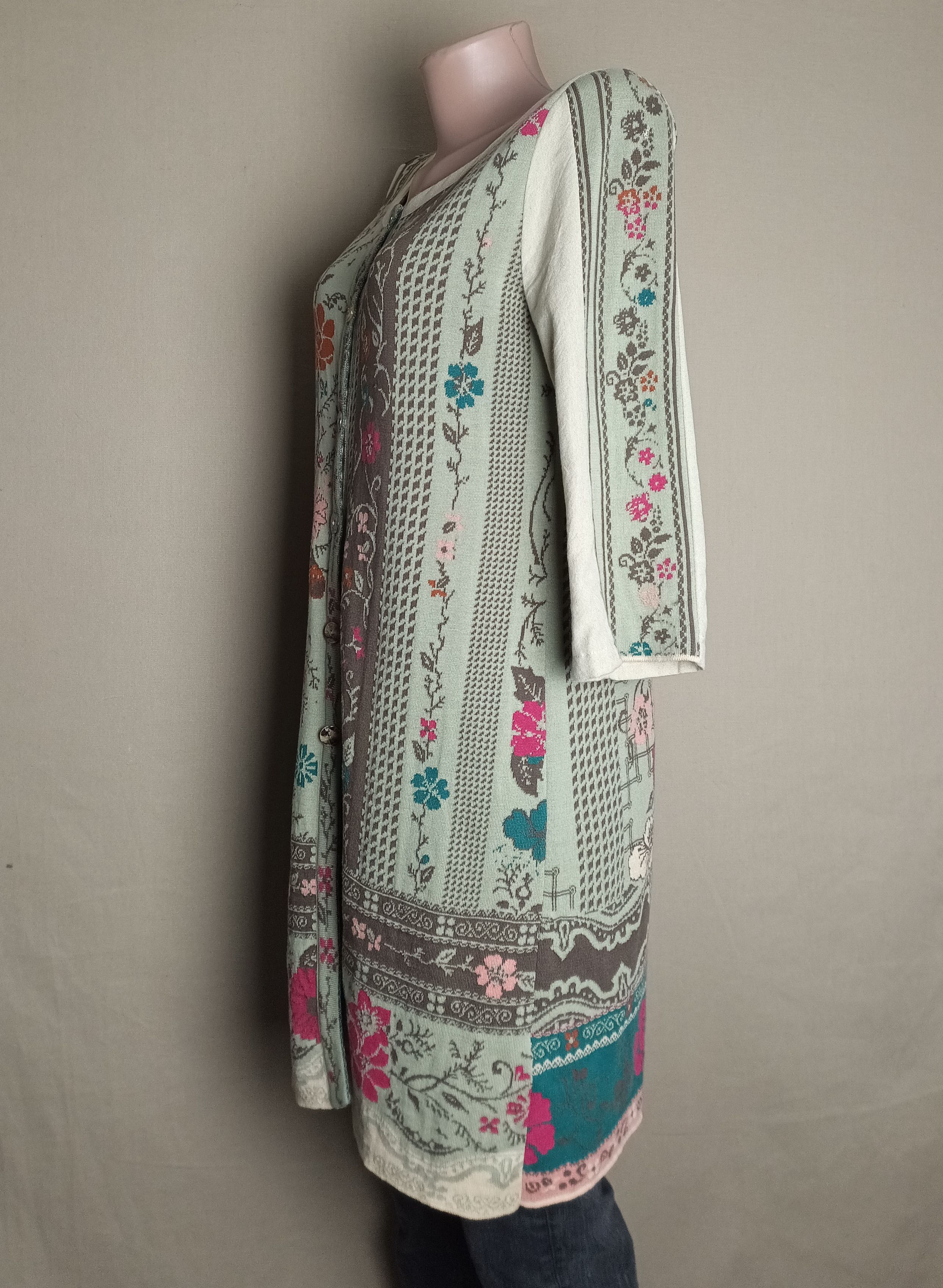 Other IVKO Multicolor Floral Cotton Knit Cardigan Size S Size S / US 4 / IT 40 - 3 Thumbnail