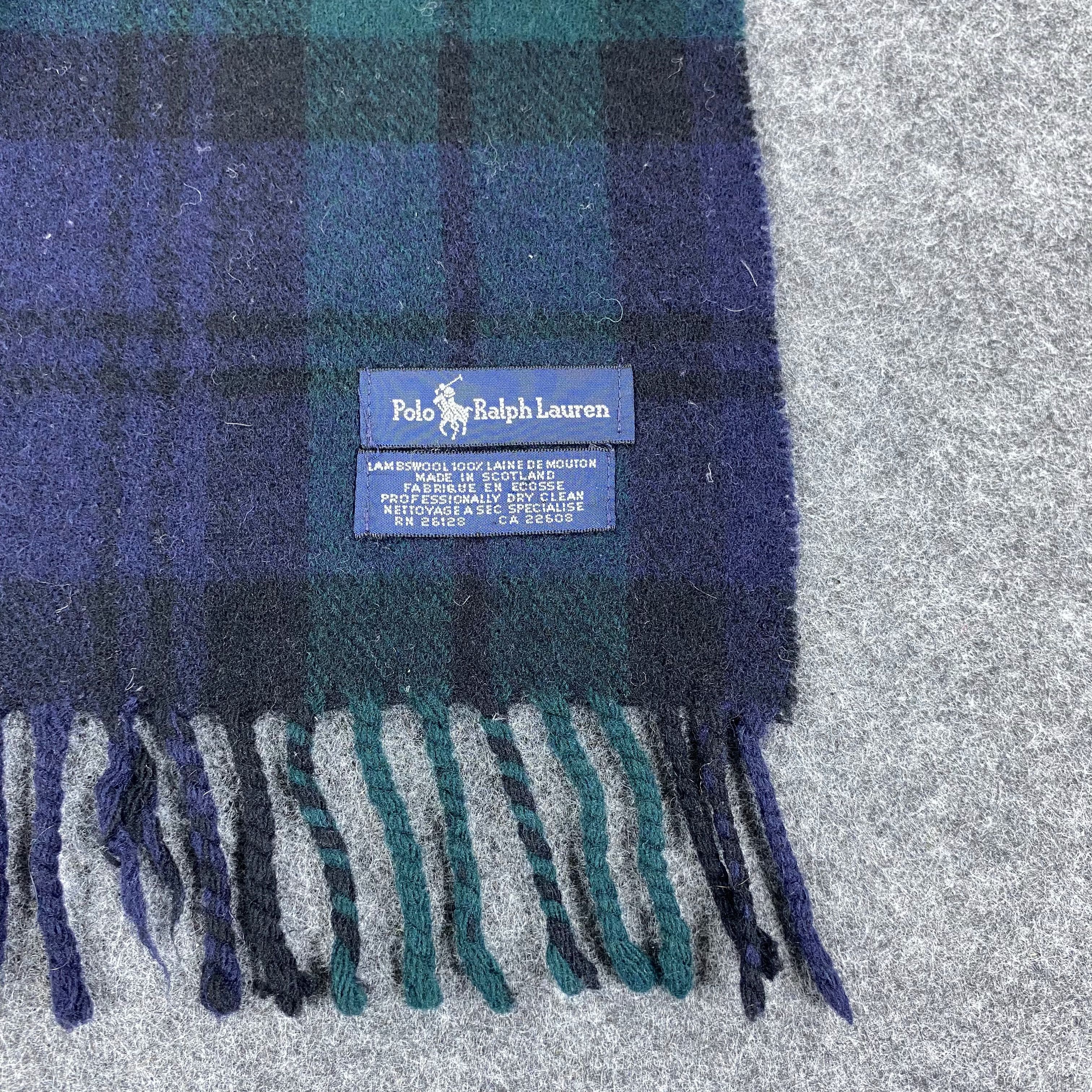 Polo Ralph Lauren × Vintage GF10112 Polo Ralph Lauren Scarf Neck Wear Muffler Nova Check Size ONE SIZE - 2 Thumbnail