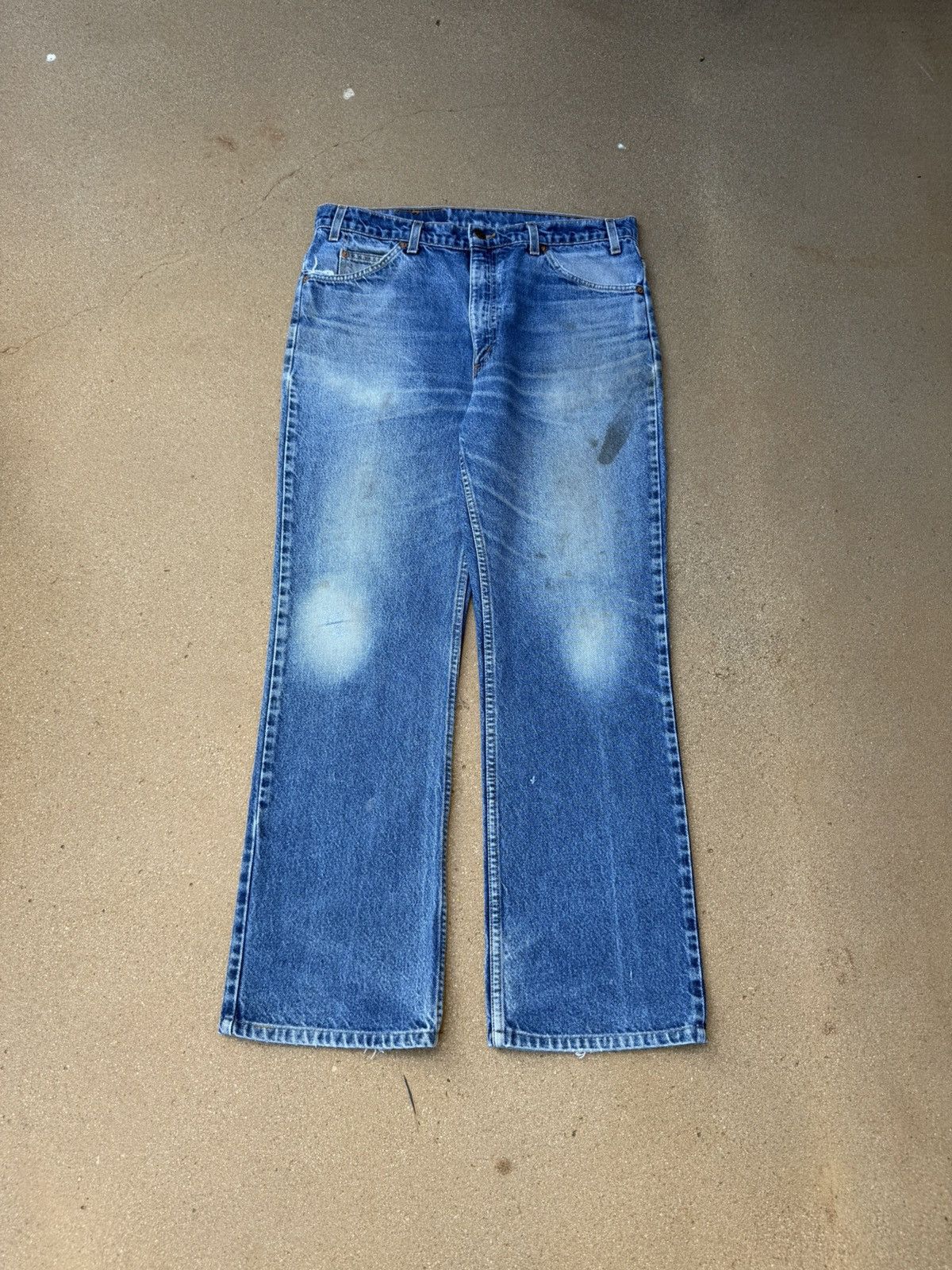 Levi's Vintage 90’s Levi’s 517 Orange Tab Bootcut Flare Jeans 35x30 Size US 35 - 1 Thumbnail