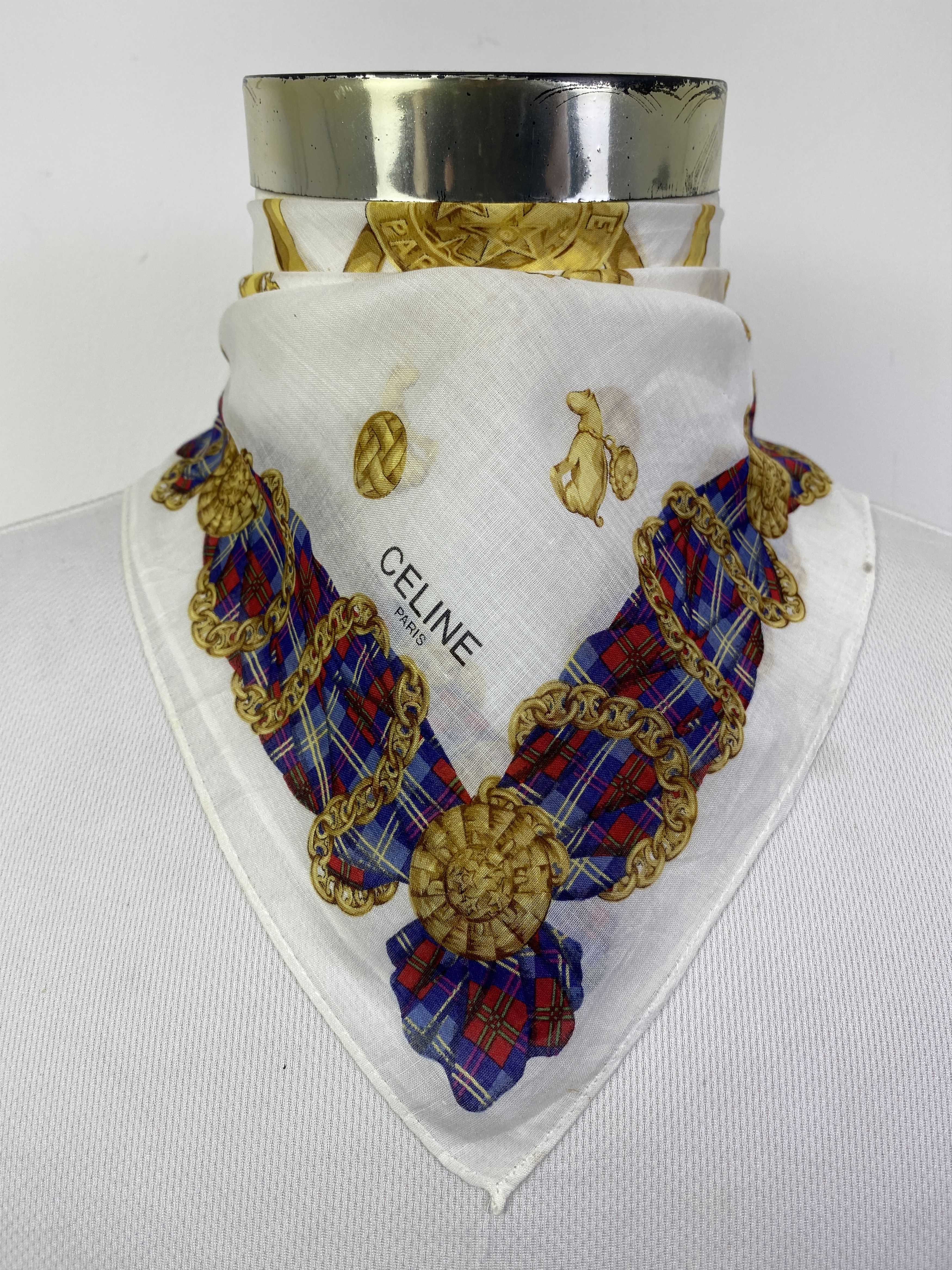 Celine Vintage Celine Handkerchief / Neckerchief KT0018 Size ONE SIZE - 1 Thumbnail