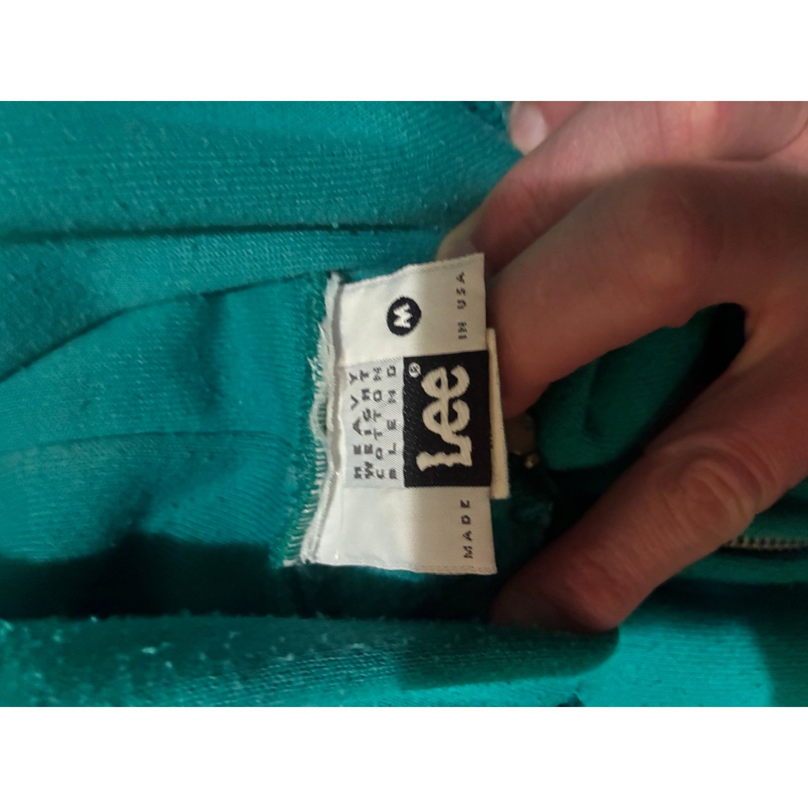 Lee Vintage Turquoise Lee Zip Hoodie Medium Heavyweight USA Size M / US 6-8 / IT 42-44 - 5 Thumbnail