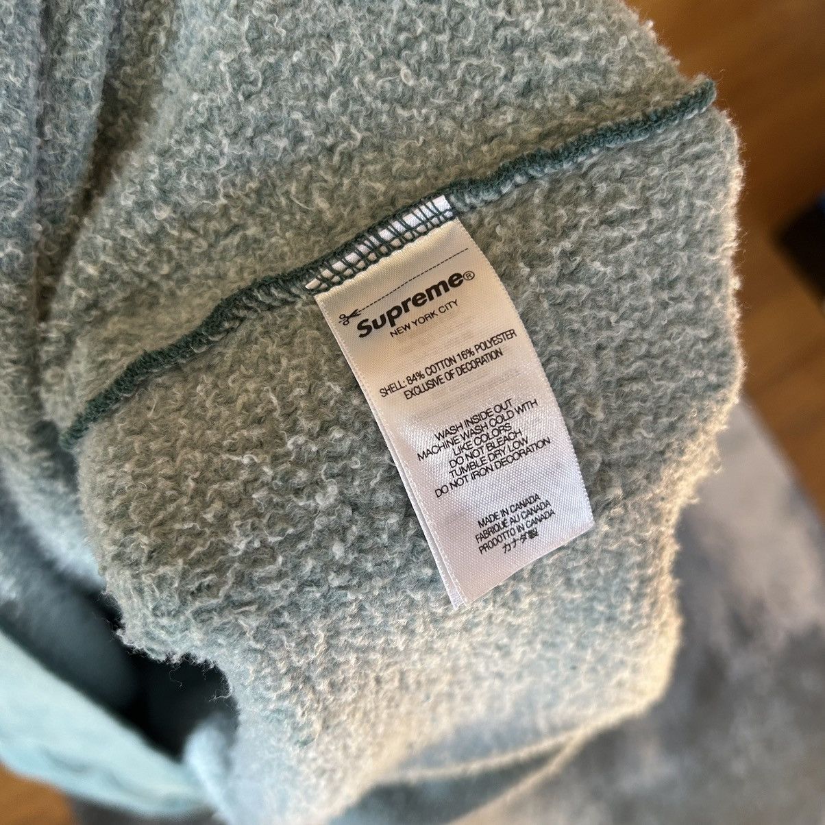 Supreme 2023 OVERDYED S LOGO HOODED SWEATSHiRT MiDWEiGHT FLEECE Size US XXL / EU 58 / 5 - 12 Thumbnail