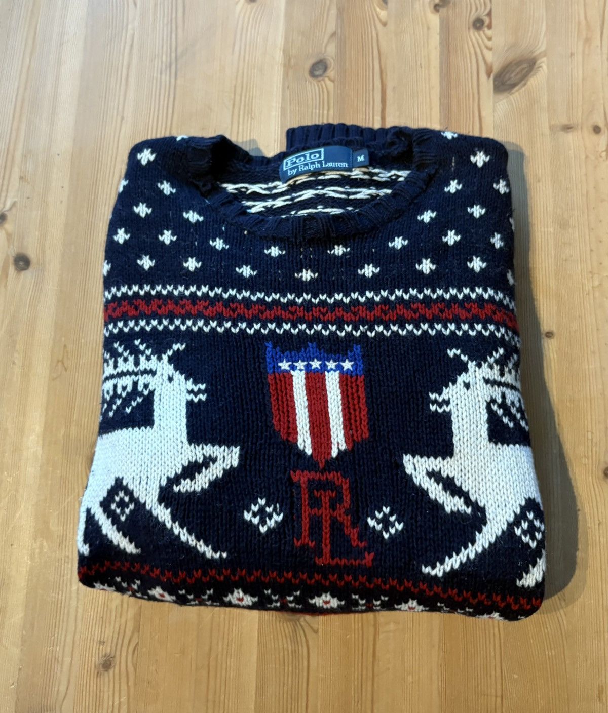Polo Ralph Lauren Polo Ralph Lauren Reindeer Sweater Size US M / EU 48-50 / 2 - 9 Thumbnail