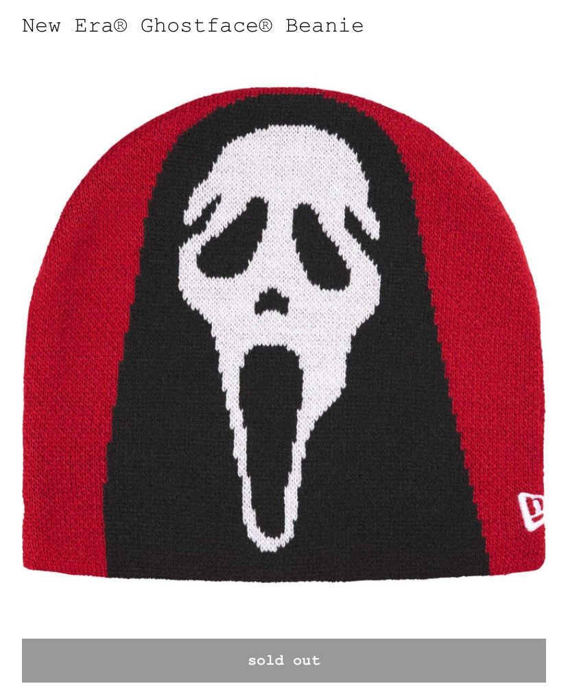 Supreme Ghostface Supreme Beanie Red WILL SHIP ASAP Size ONE SIZE - 3 Thumbnail