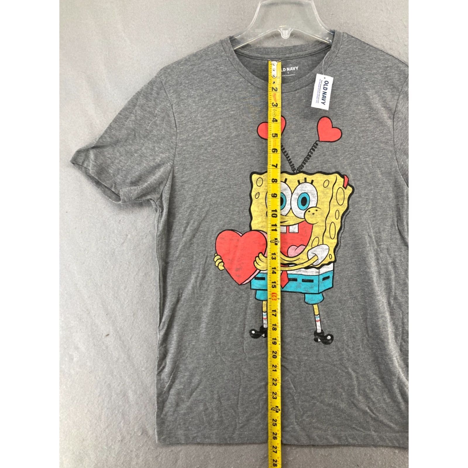 Old Navy Old Navy Sponge Bob T Shirt Small Hearts Women Short Sleeve Crew Neck Blue Cotton Blend Regular Size S Cartoon Size S / US 4 / IT 40 - 3 Thumbnail