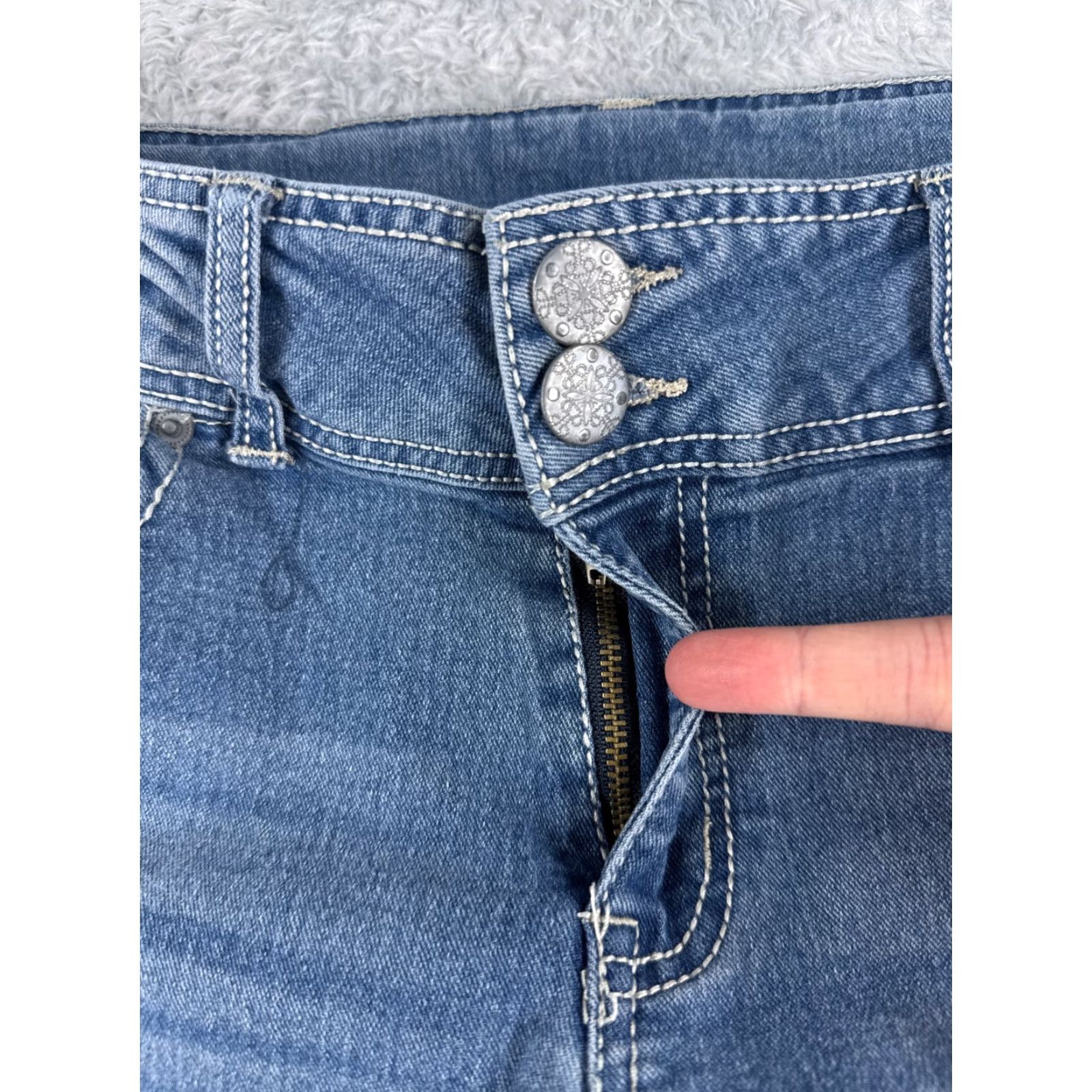 Faded Glory VINTAGE Faded Glory Jeans Women 12P Denim Bootcut Stretch Mid Rise 30x29 Blue Pants Ladies Boys? Size 34" / US 12 / IT 48 - 5 Thumbnail
