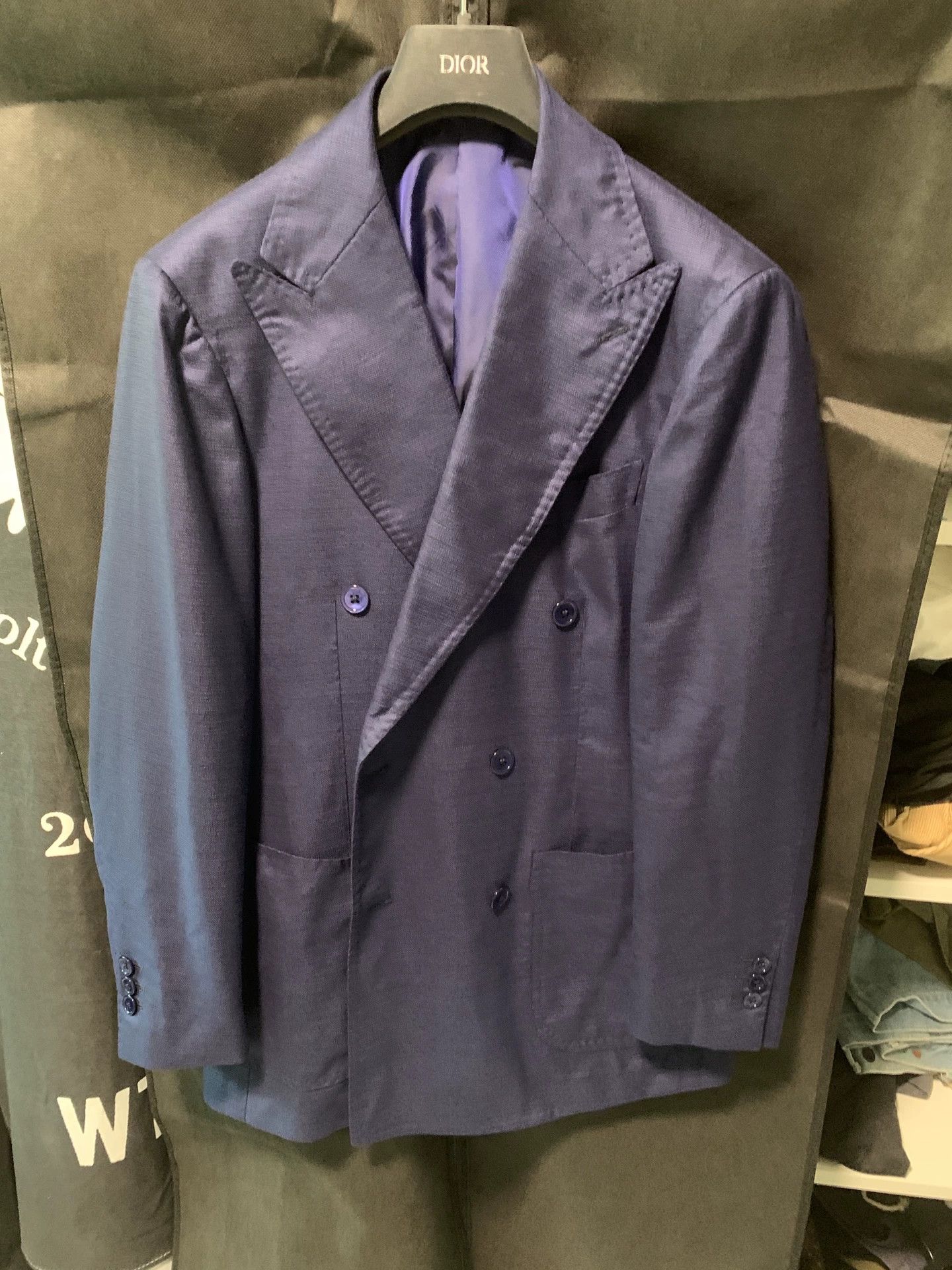 Ring Jacket Ring Jacket Meister Double Breasted Blazer 46 Size 46R - 2 Thumbnail