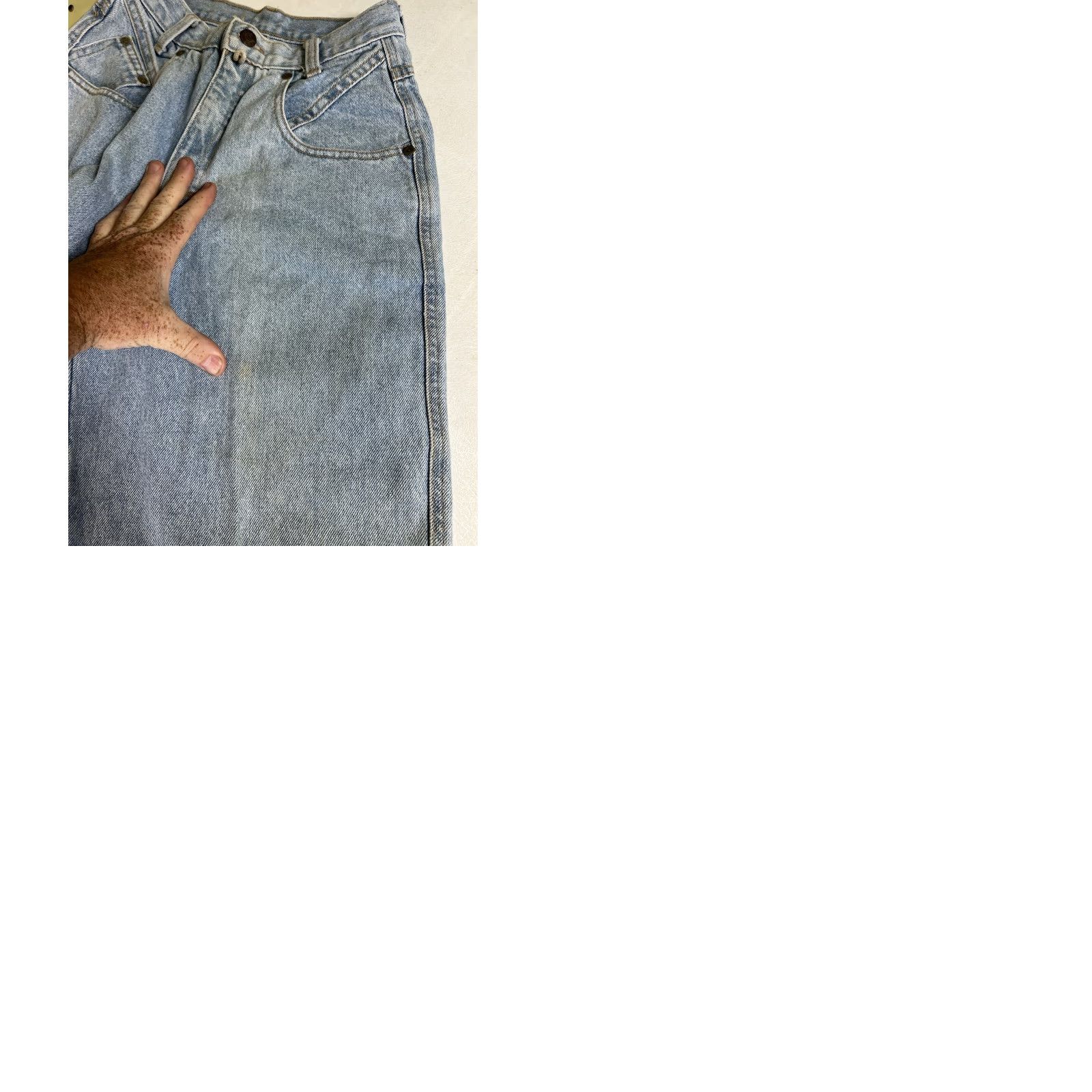 Vintage VINTAGE ZENA Jeans Tapered High Rise Mom Sz 6 Light Wash Blue Denim USA Made Womens Jeans Size 28" / US 6 / IT 42 - 9 Thumbnail