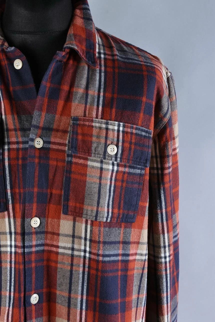 Wood Wood Wood Wood Franco Plaid Flannel Men's Shirt Size US L / EU 52-54 / 3 - 2 Thumbnail