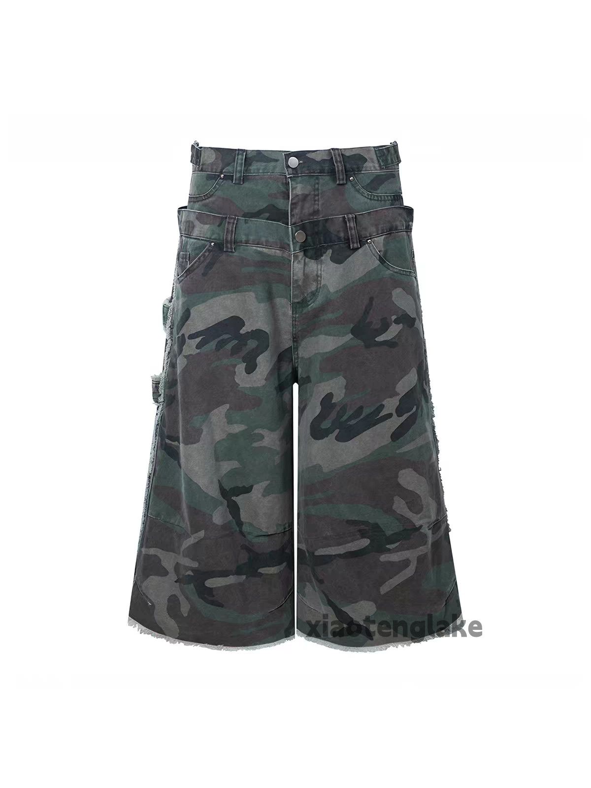 Vintage xtl kapital carhartt style outdoor loose flared cargo shorts Size US 28 / EU 44 - 2 Thumbnail