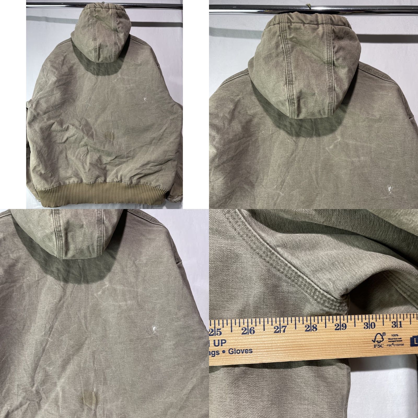 Carhartt VINTAGE Carhartt Jacket Mens 2XL Hooded J130 DES Quilted Heavy Distressed Workwear Jacket Size US XXL / EU 58 / 5 - 8 Thumbnail
