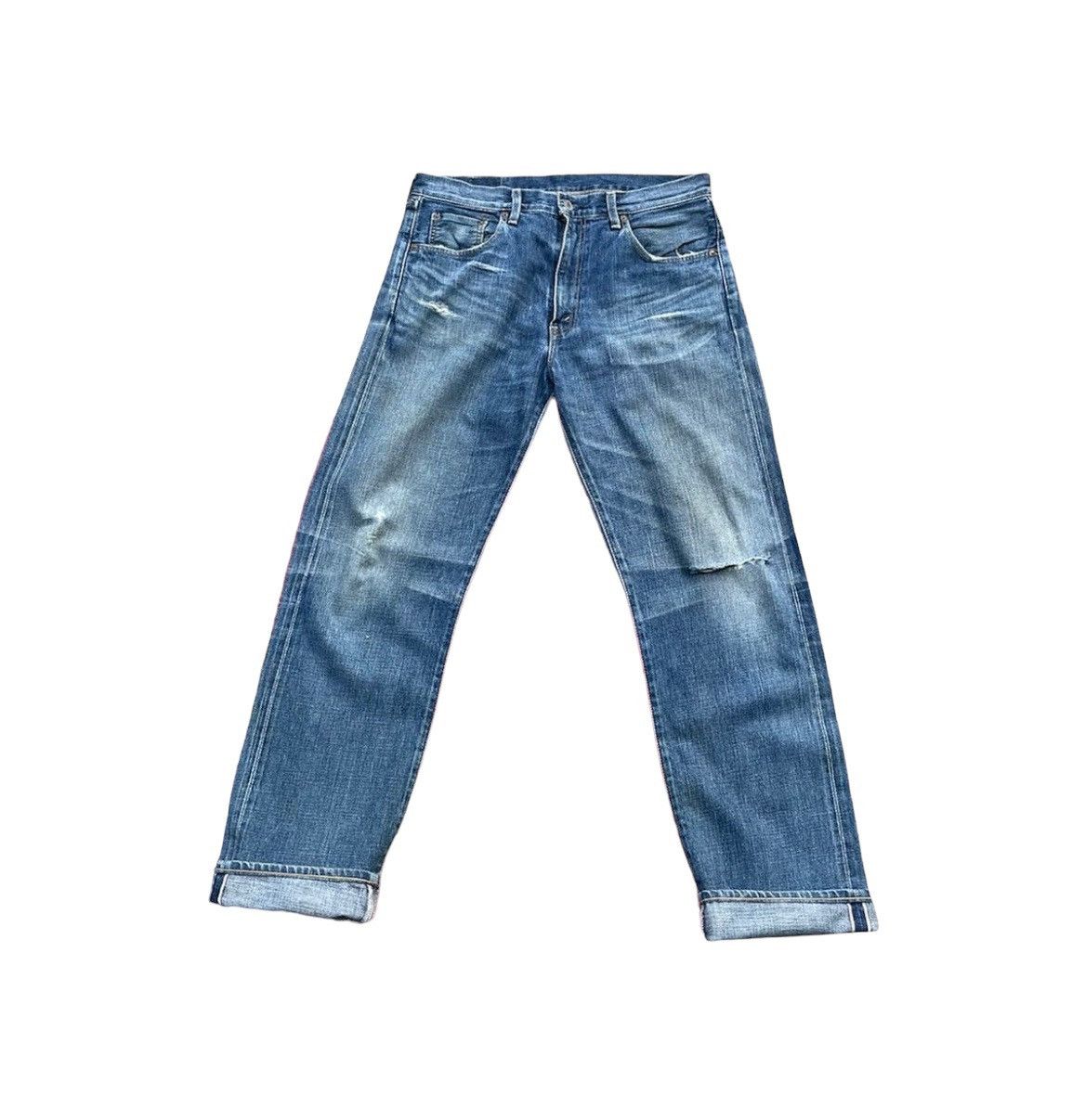 Levi's Vintage Levis 2003 502XX E 1967 Selvedge Aging Distressed Size US 34 / EU 50 - 1 Thumbnail