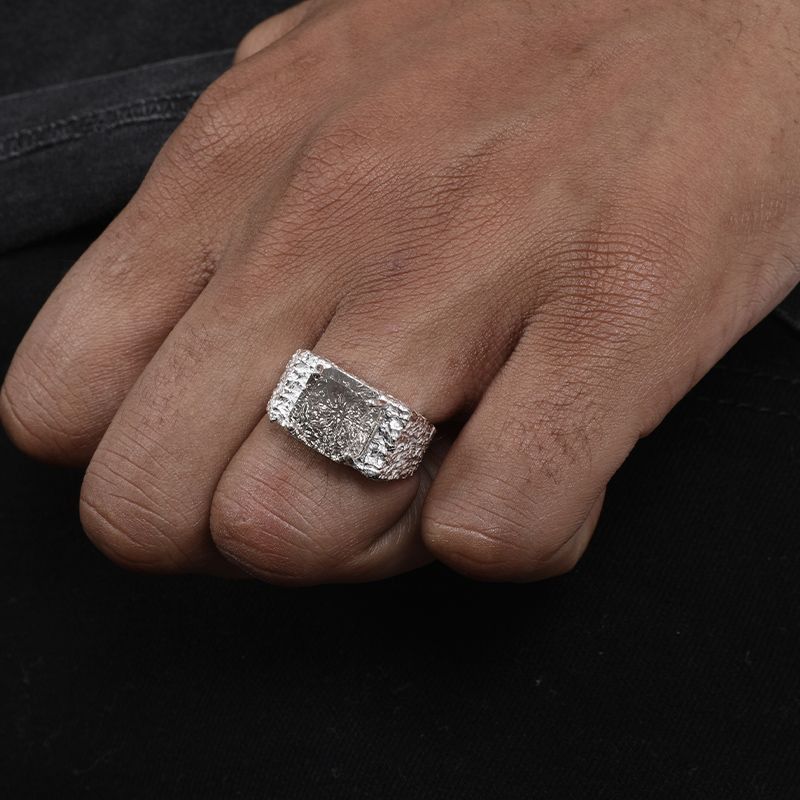 Jewelry Rare Jewelry Rings Open Size Chrome Ring (Size 7-13) Size ONE SIZE - 2 Thumbnail
