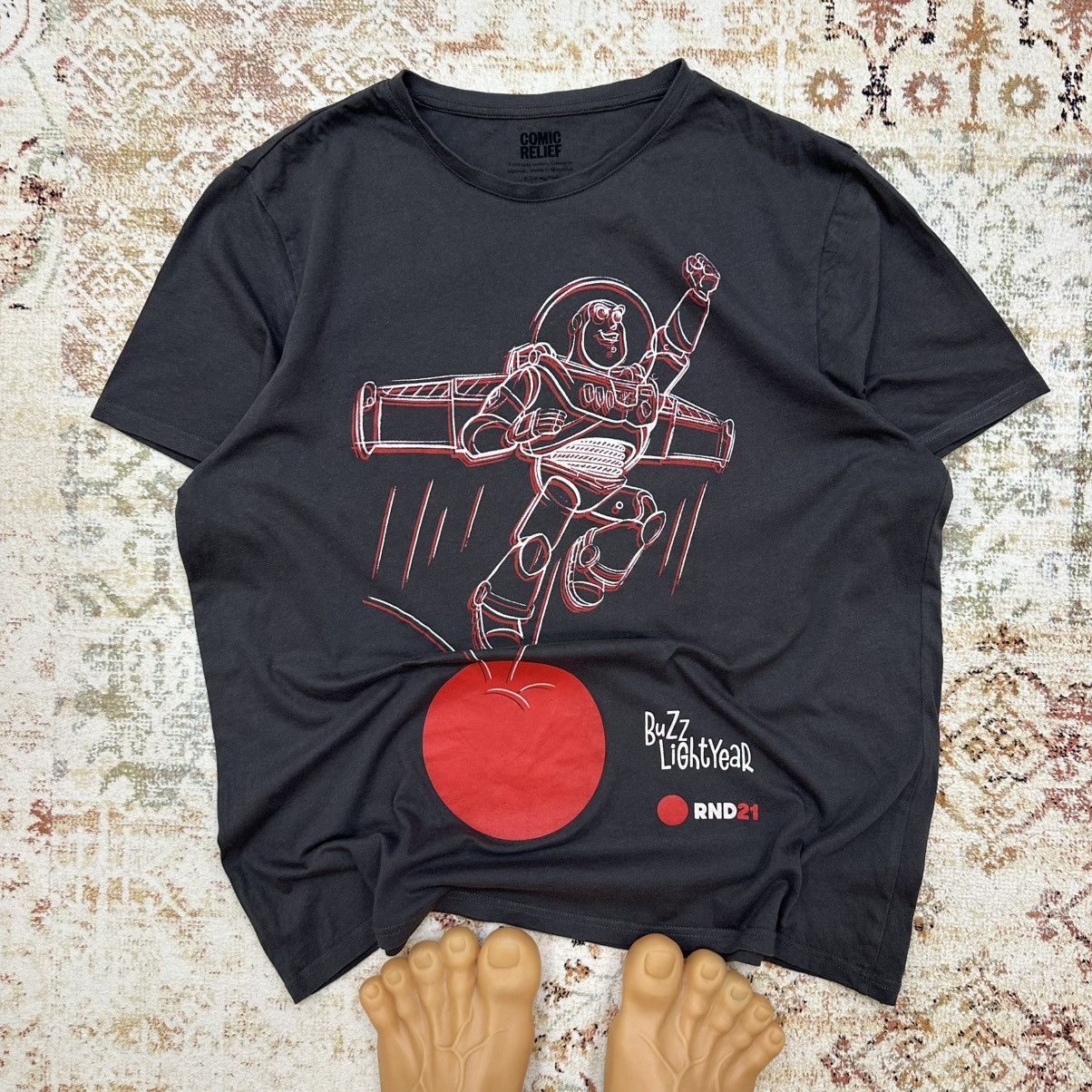 Vintage Vintage Adult “ Comic Relief Buzz Lightyear RND21” T-shirts Size US L / EU 52-54 / 3 - 1 Thumbnail