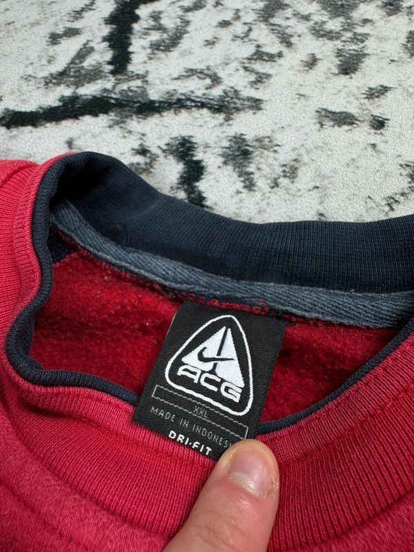 Nike Vintage Nike ACG XXL crewneck sweatshirt red black logo Size US XXL / EU 58 / 5 - 4 Thumbnail