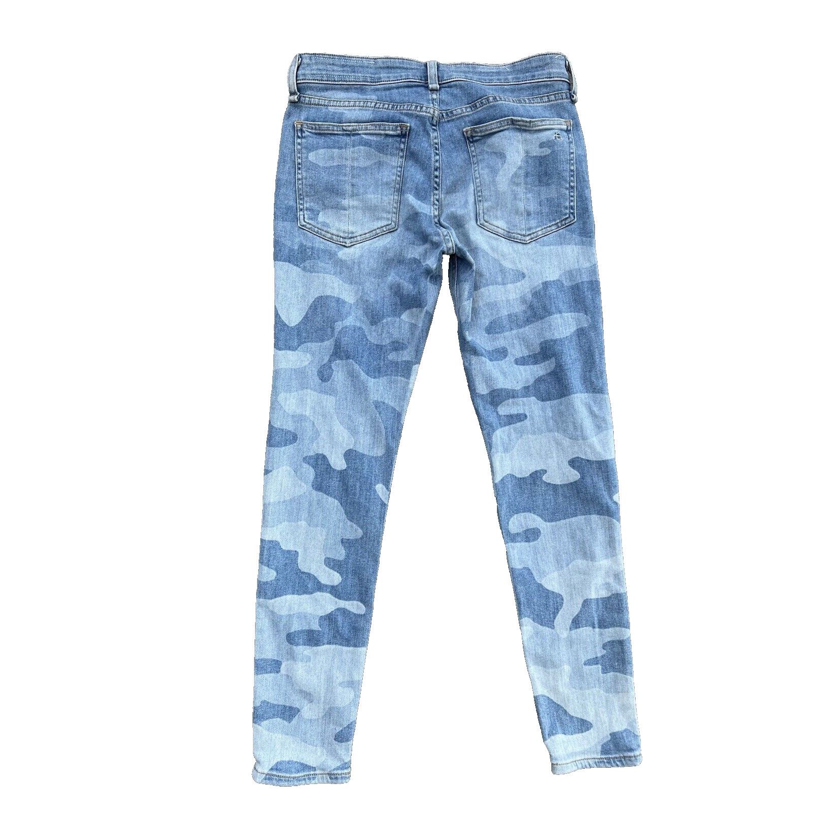 Rag & Bone Rag & Bone Cate Faded Camo Ankle Skiny Jeans size 26 A000323 Size 26" / US 2 / IT 38 - 2 Thumbnail